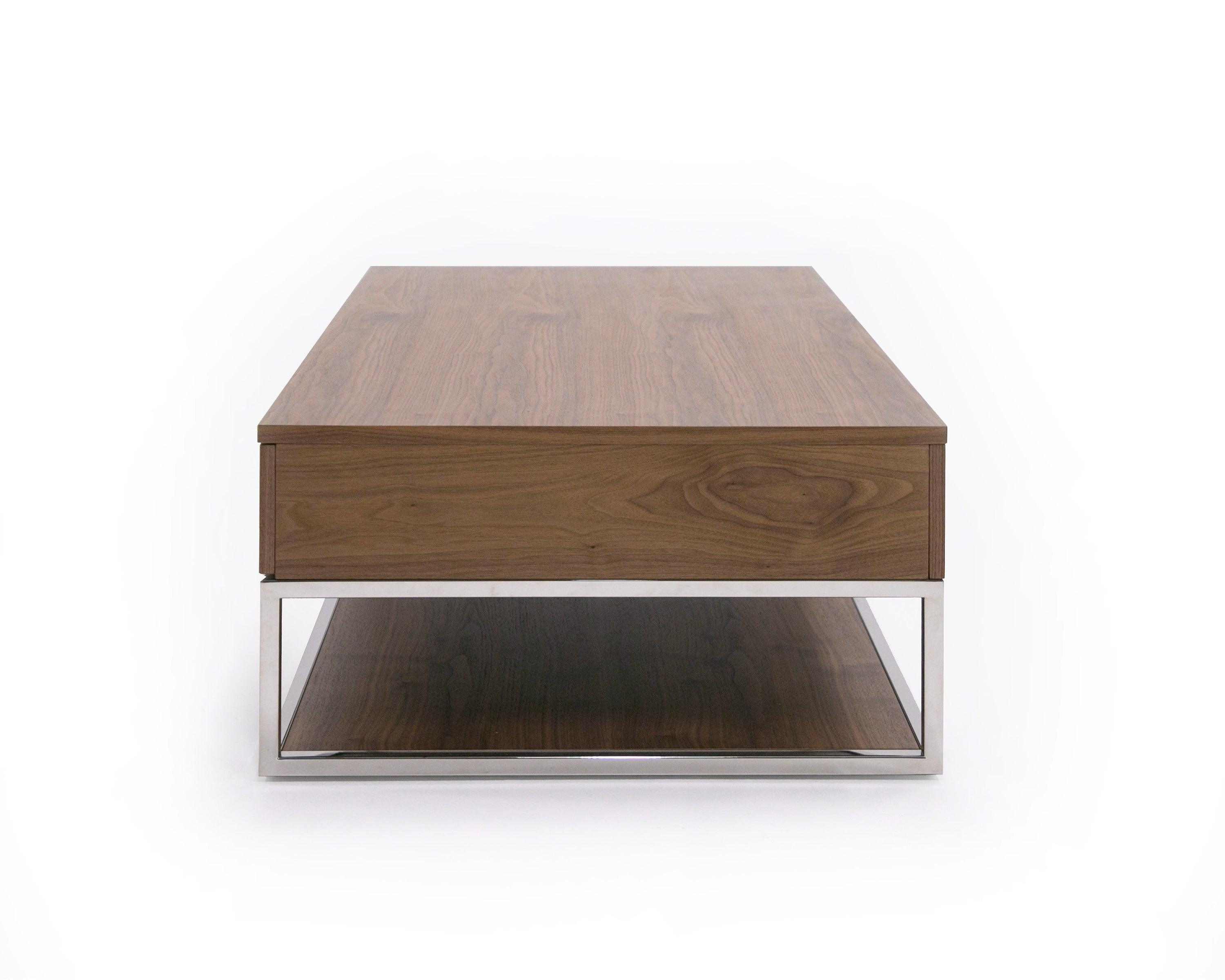 Heloise Modern and Stainless Steel Coffee Table