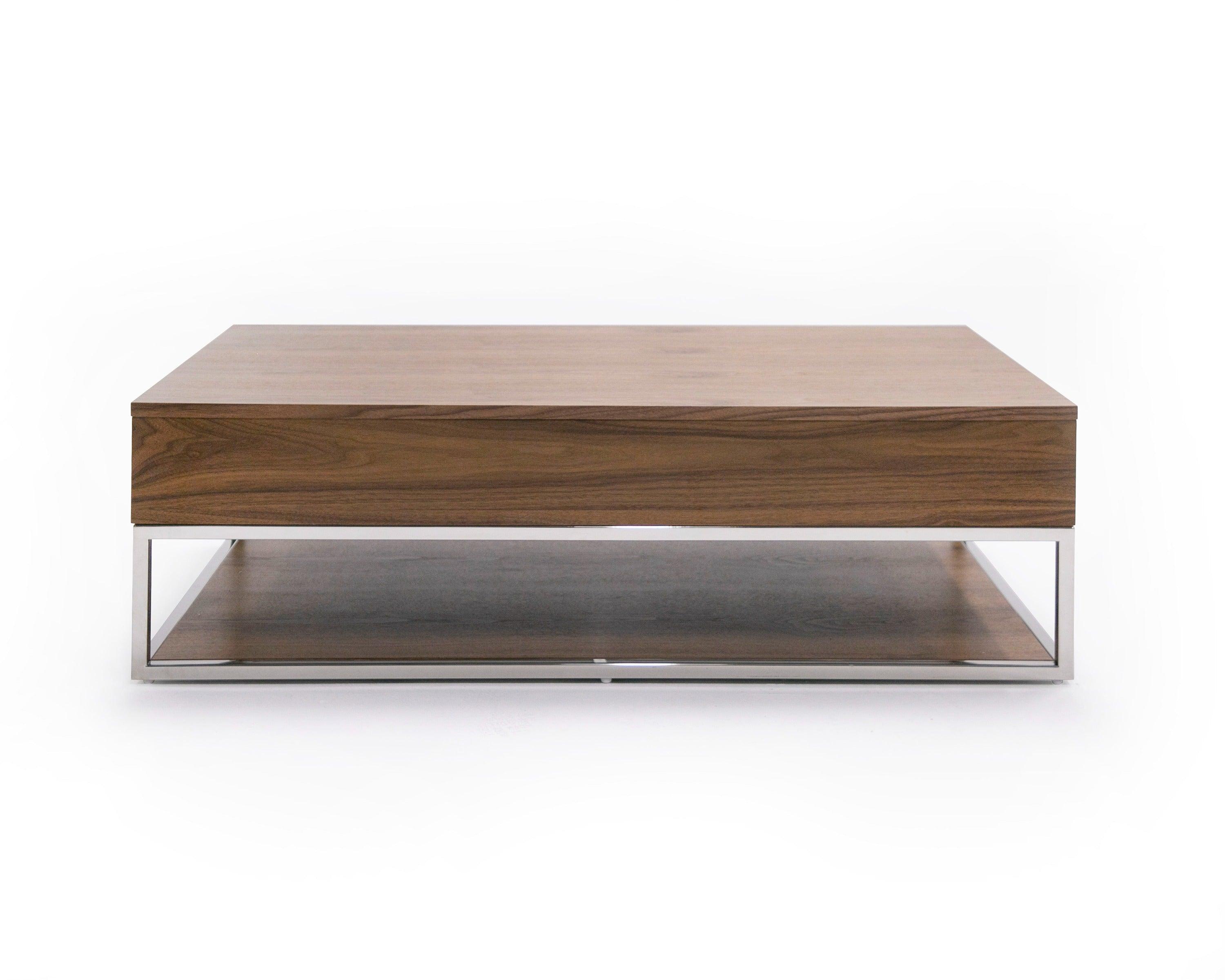 Heloise Modern and Stainless Steel Coffee Table