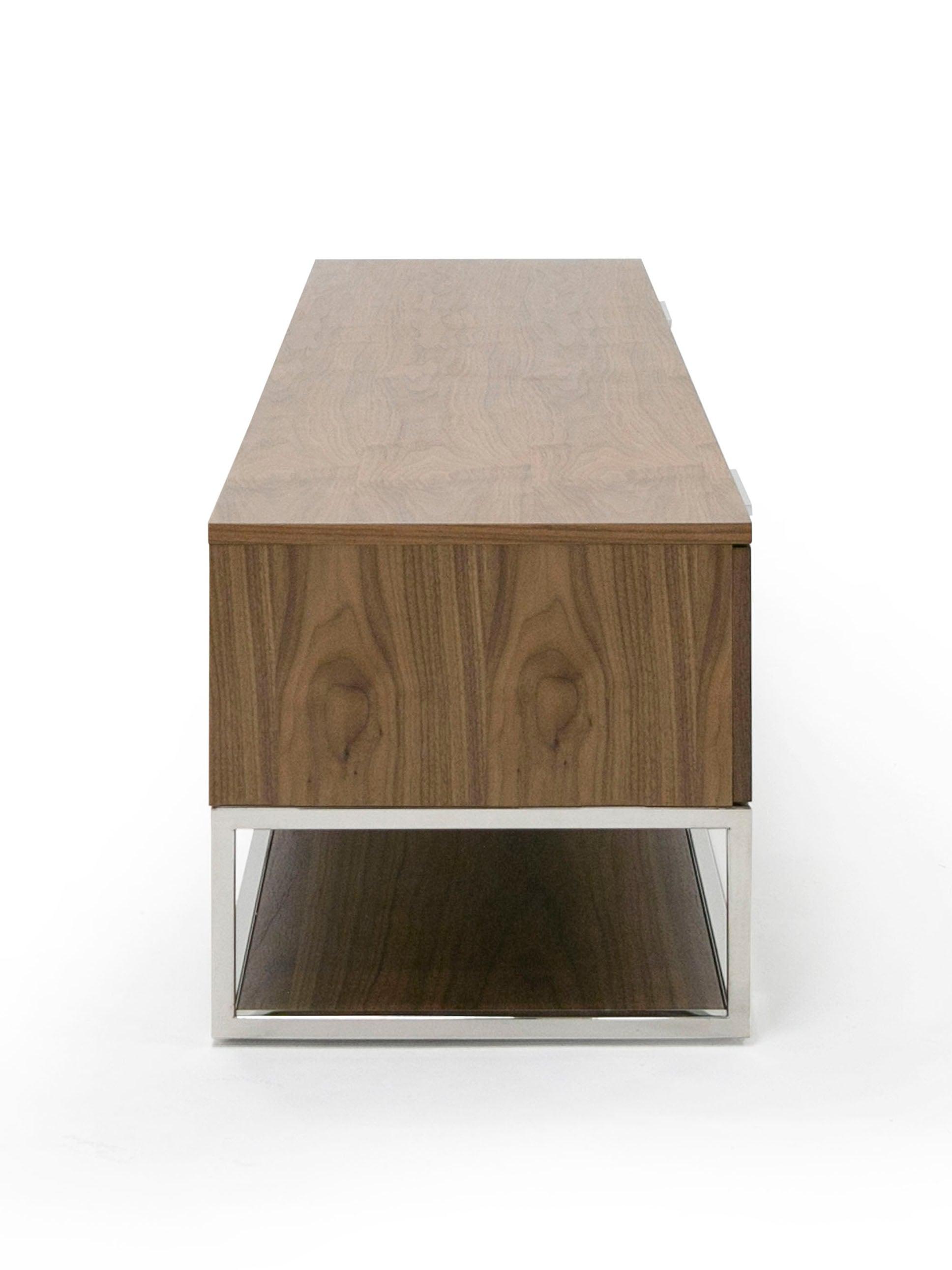 Heloise Modern and Stainless Steel TV Stand