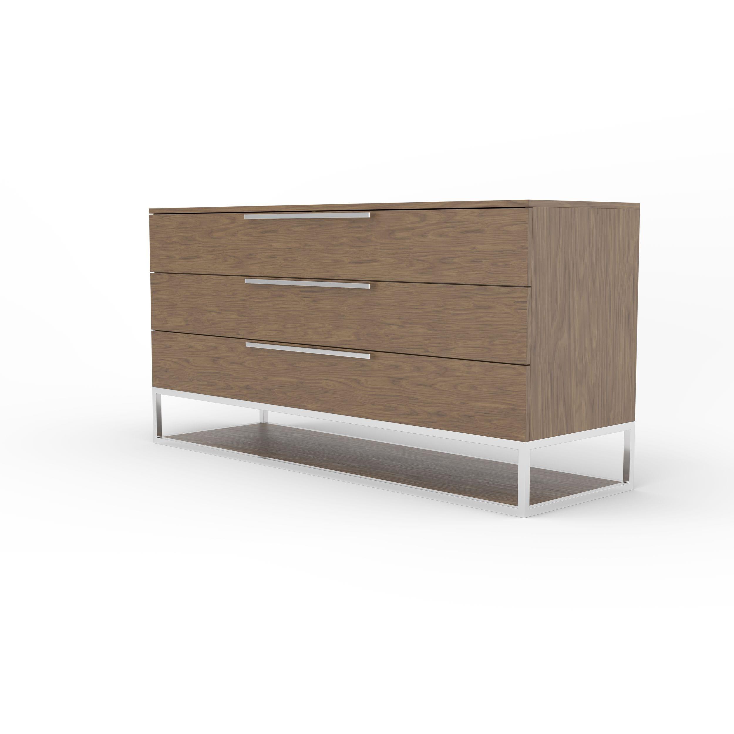 Heloise Contemporary Stainless Steel Dresser