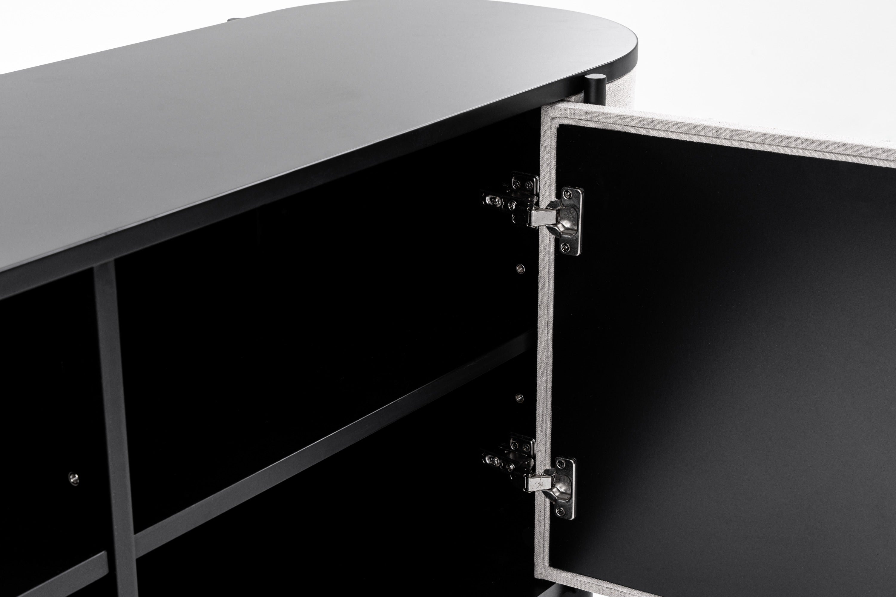 Hobart Modern Fabric & Metal Buffet