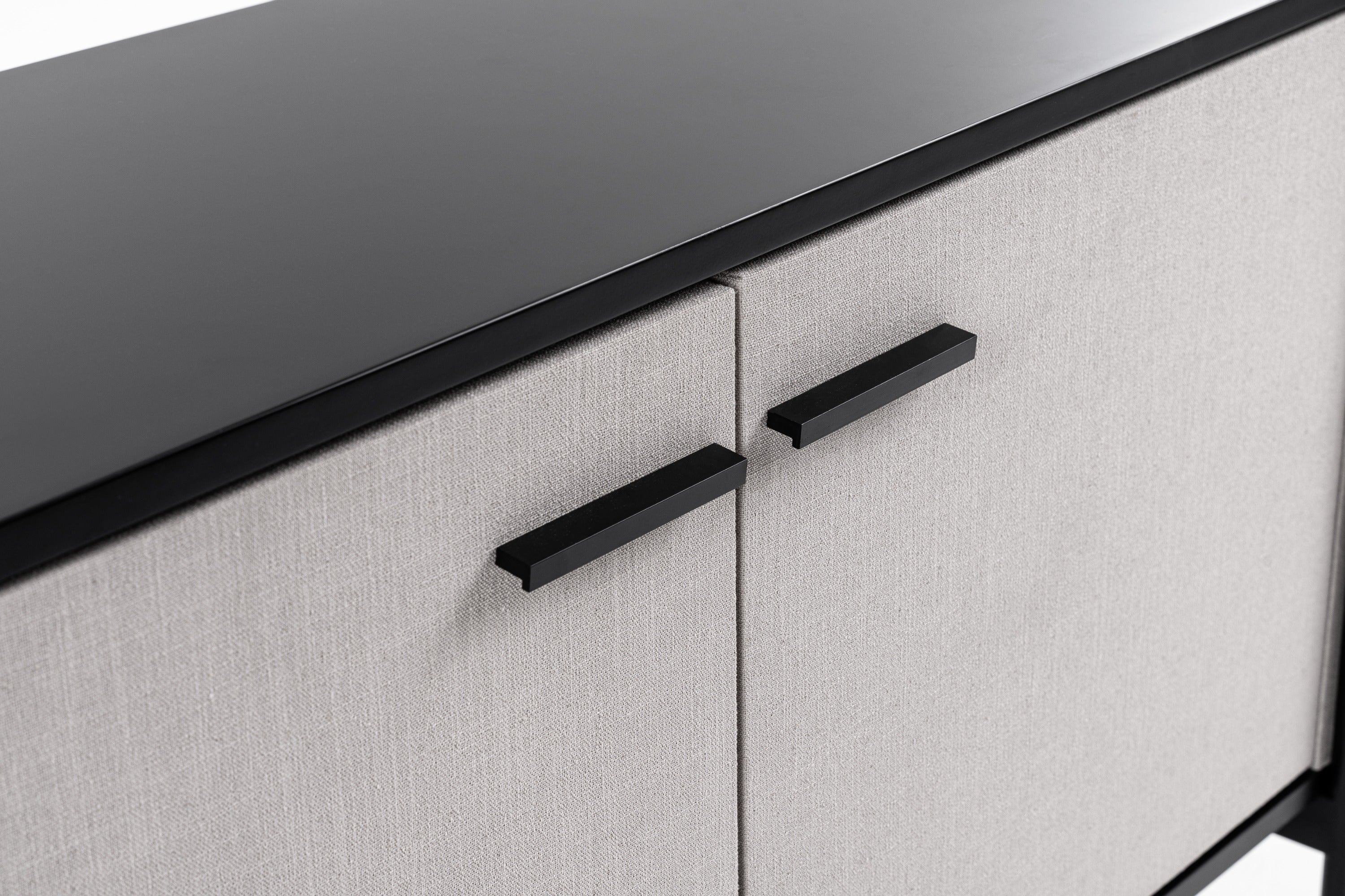 Hobart Modern Fabric & Metal Buffet