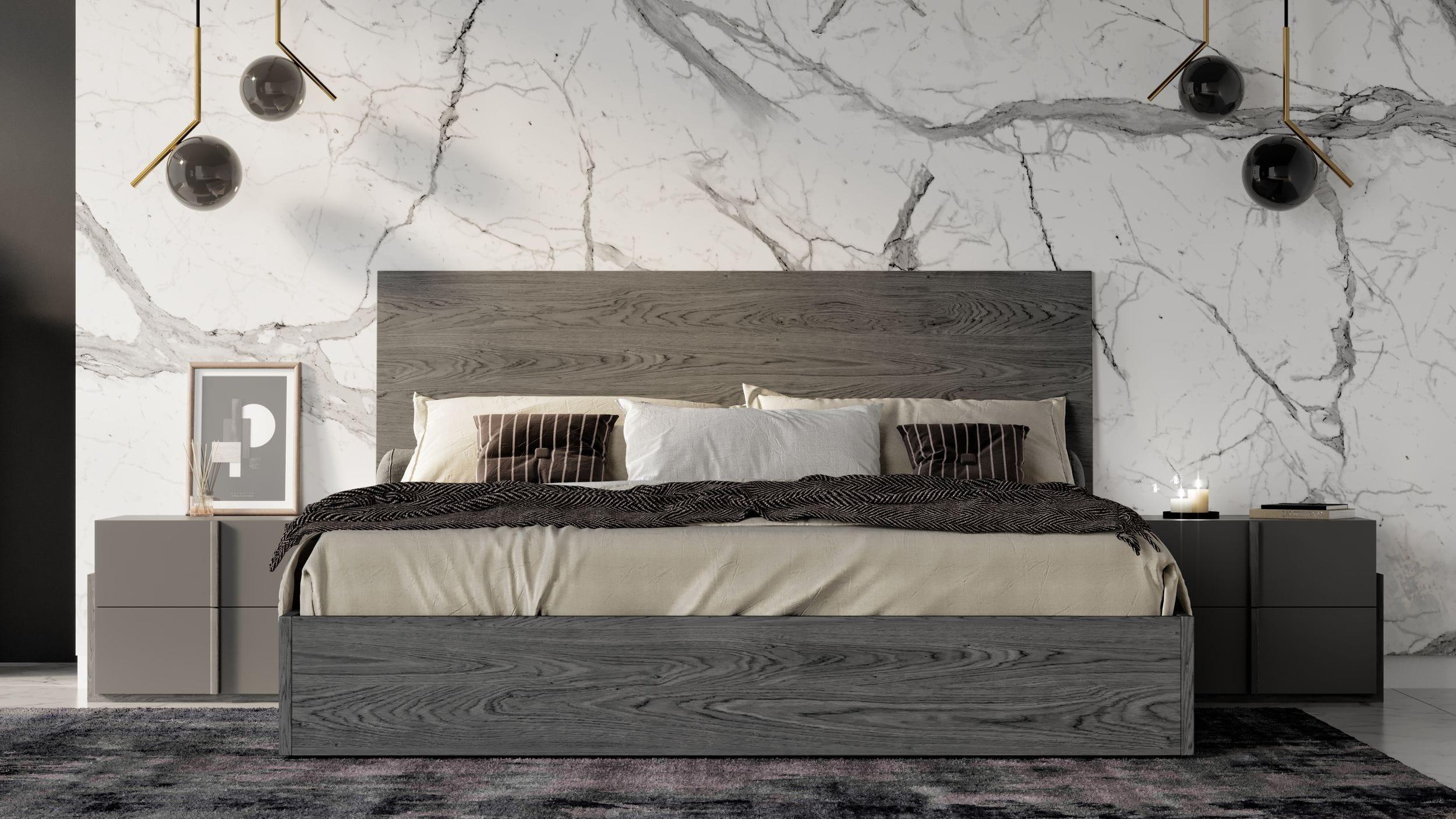 Lucia Italian Modern Matte / Elm Bedroom Set