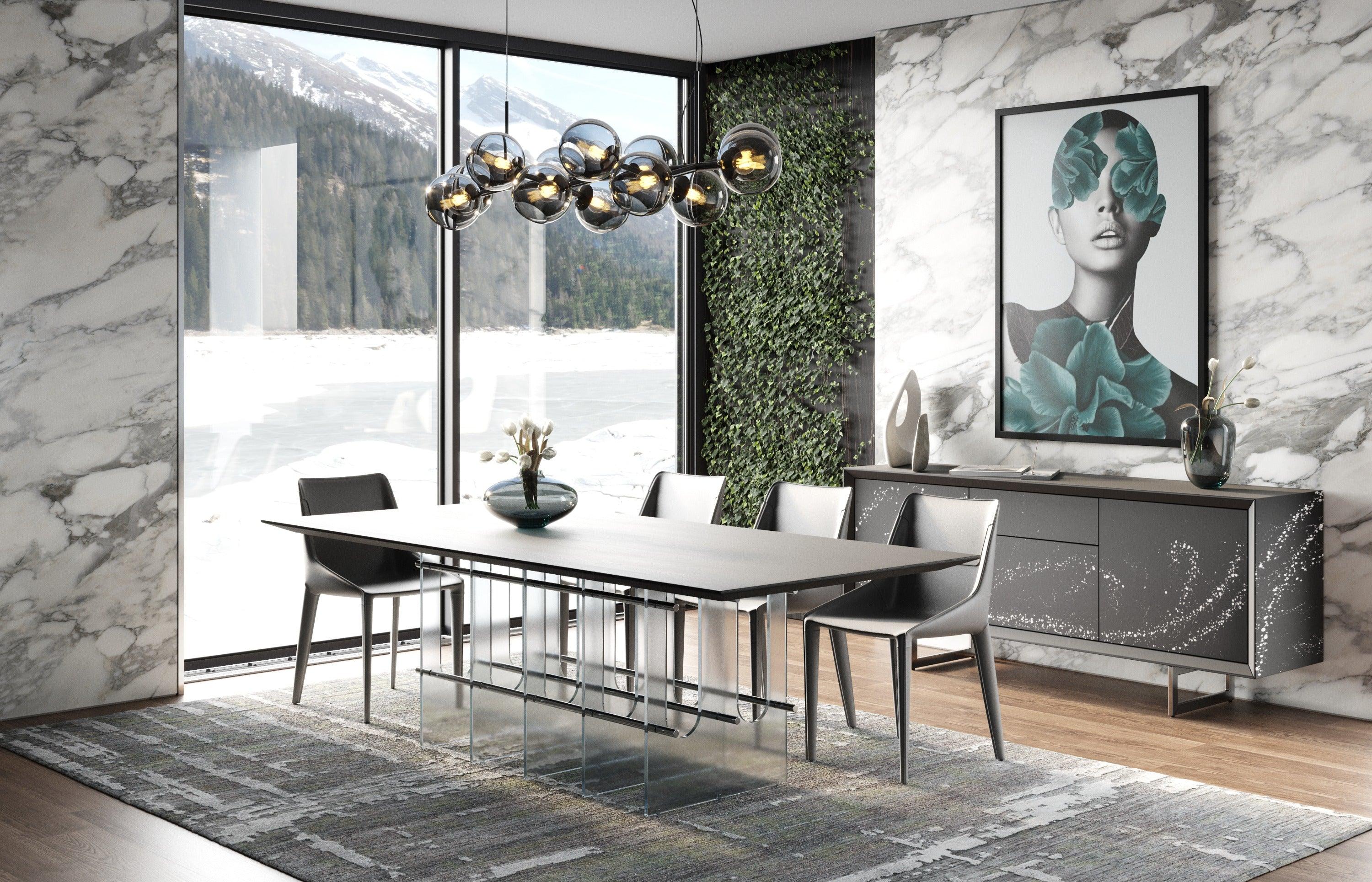 Inverness Contemporary Acrylic Dining Table