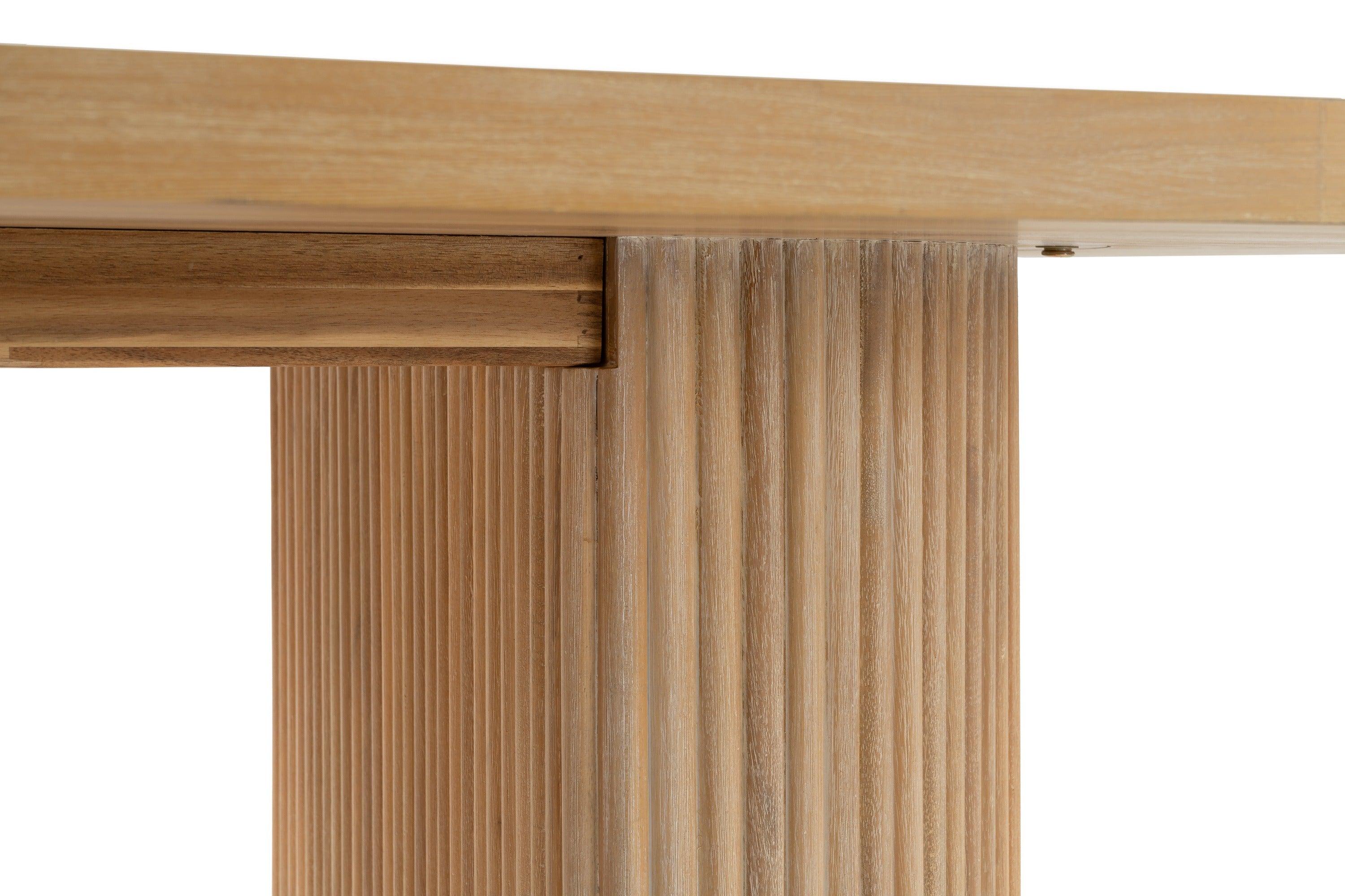 Jacobson Modern Acacia Oval Dining Table