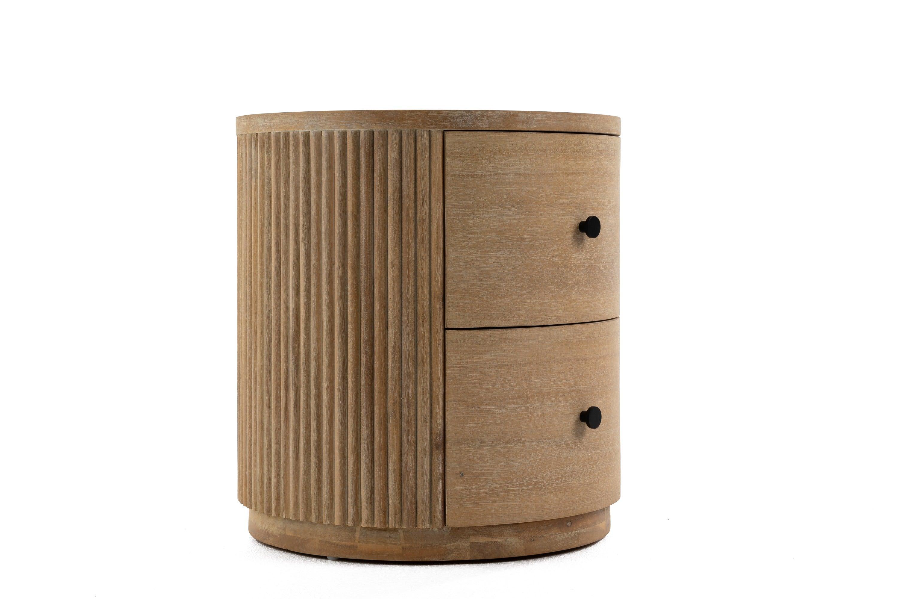 Jacobson Modern Acacia Nightstand