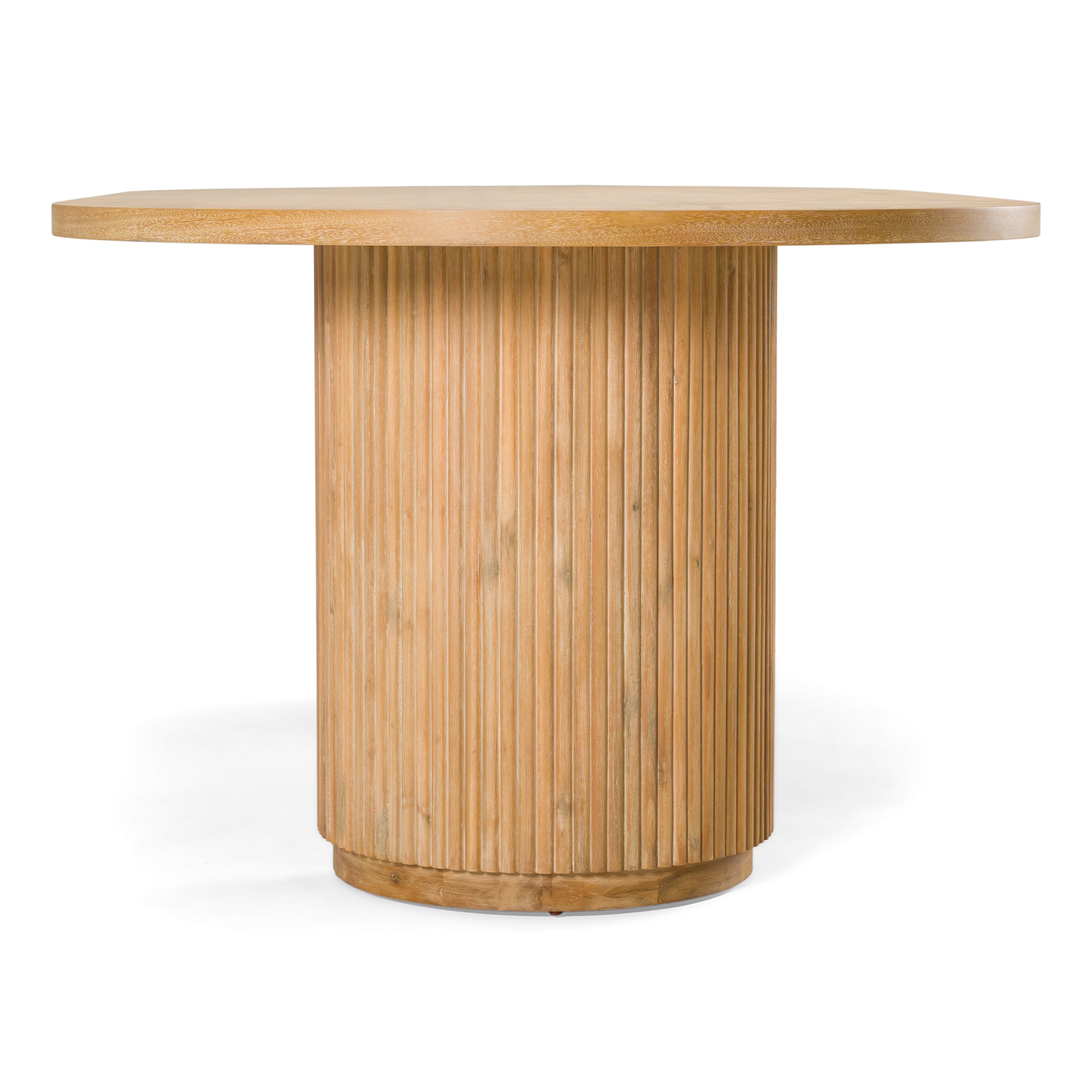 Jacobson Modern Acacia Oval Large Dining Table