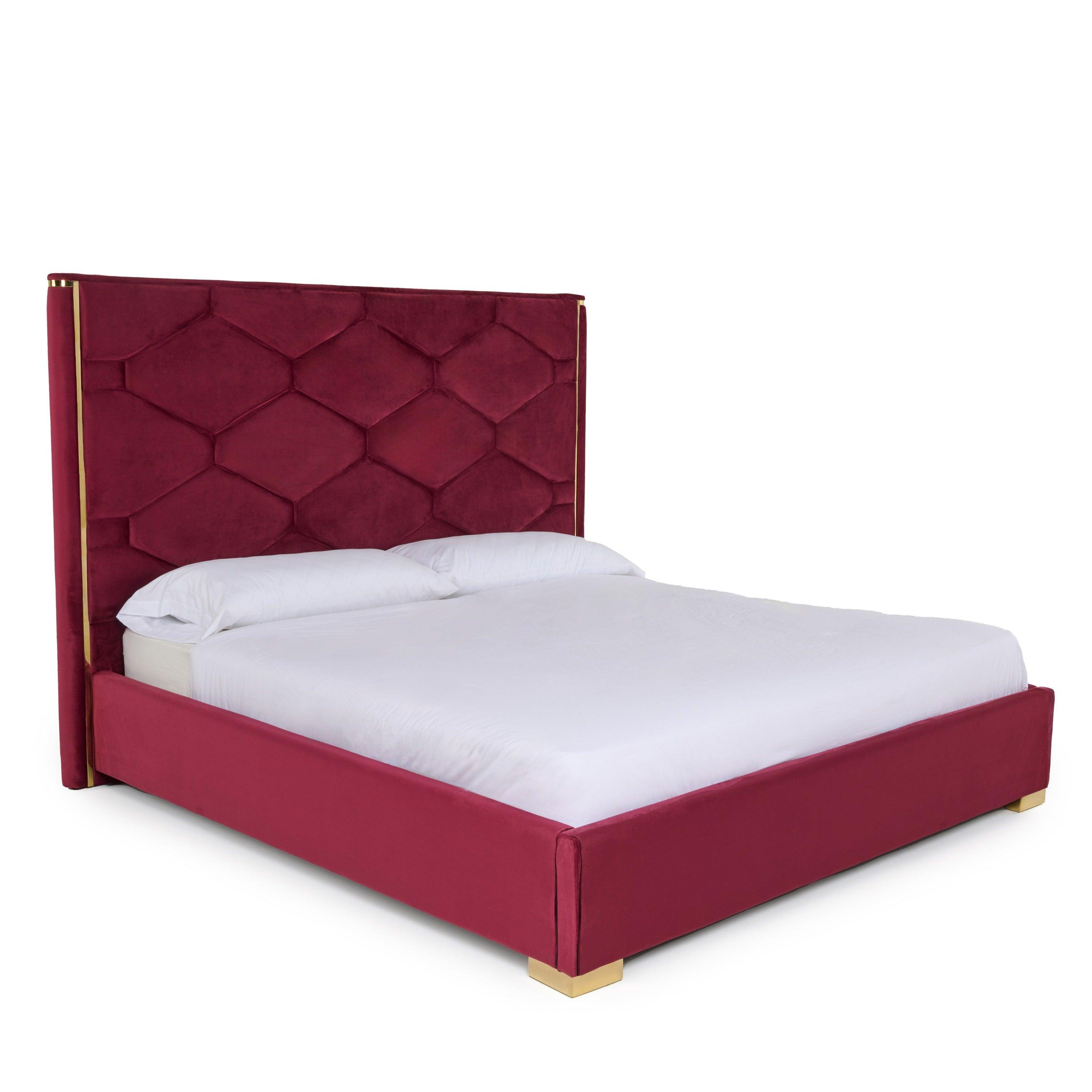 Janet Modern Velvet Bed