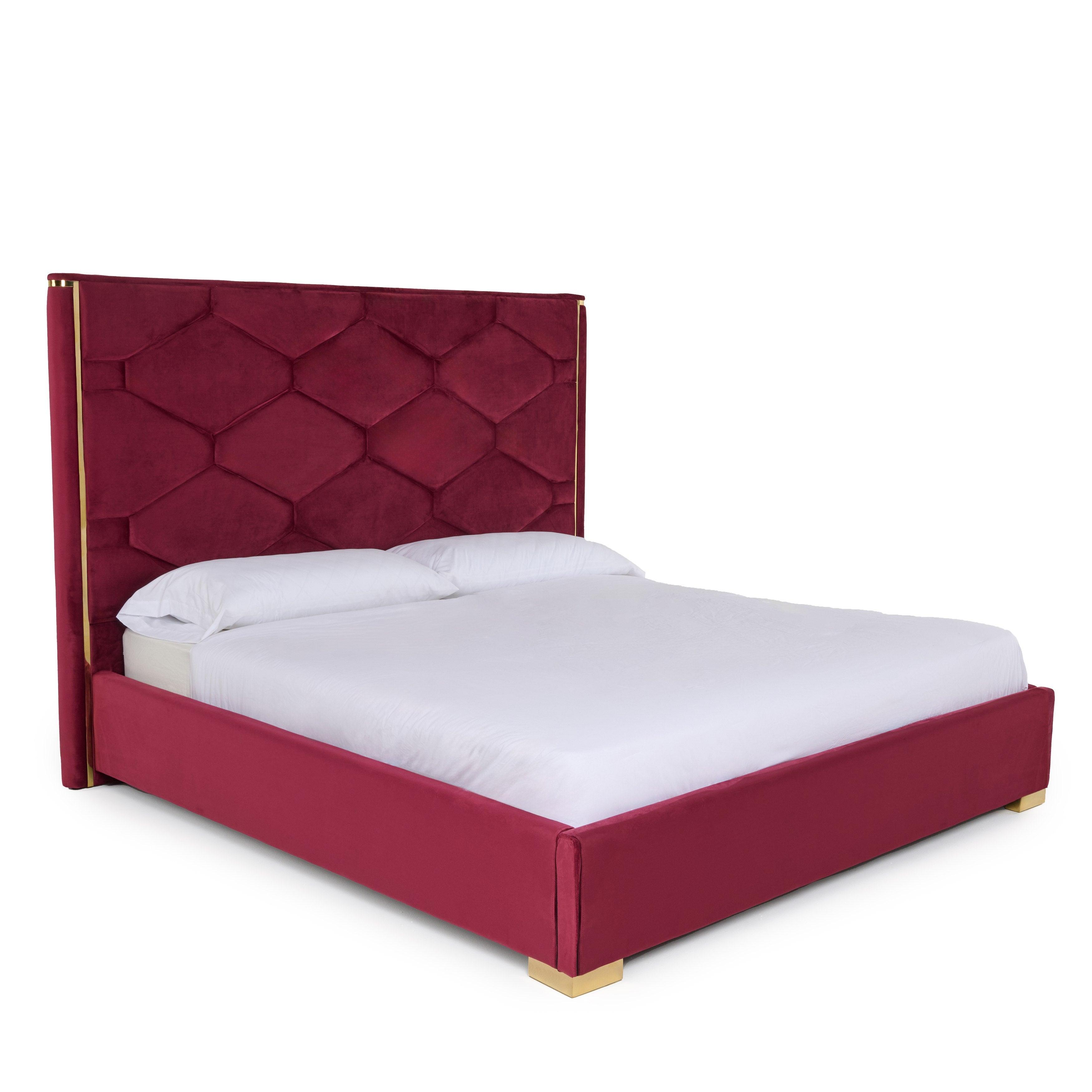Janet Modern Velvet Bed