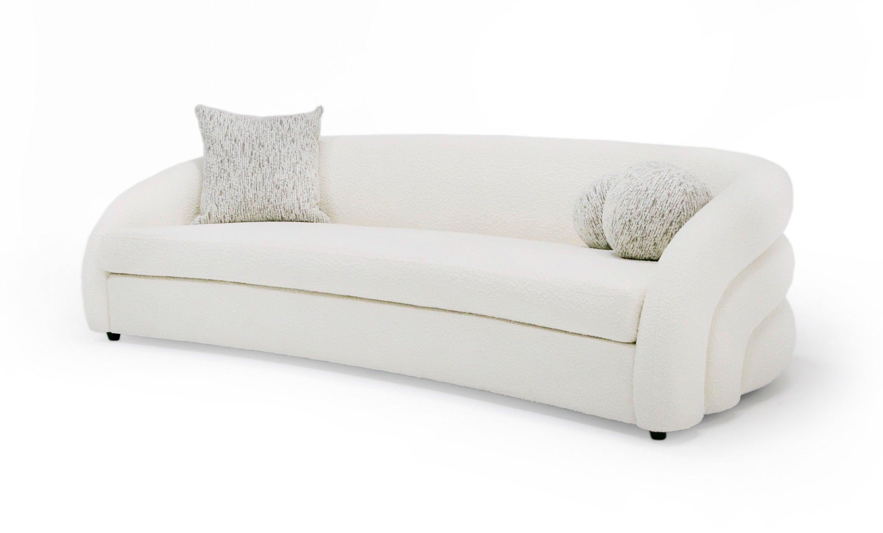 Modrest Joshua Modern 4Seater Curved and Fabric Sofa