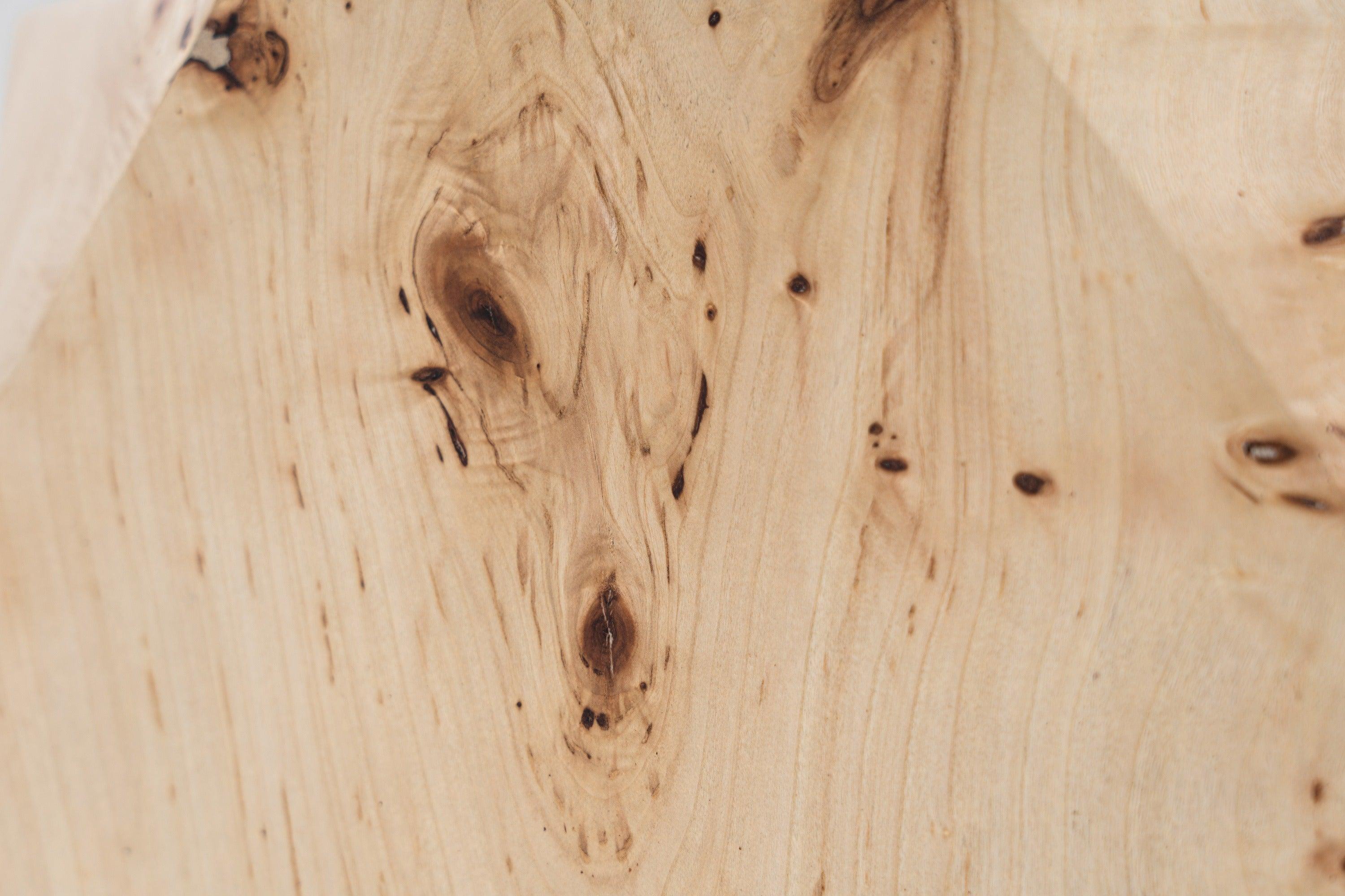 July Modern Mapa Burl Round End Table