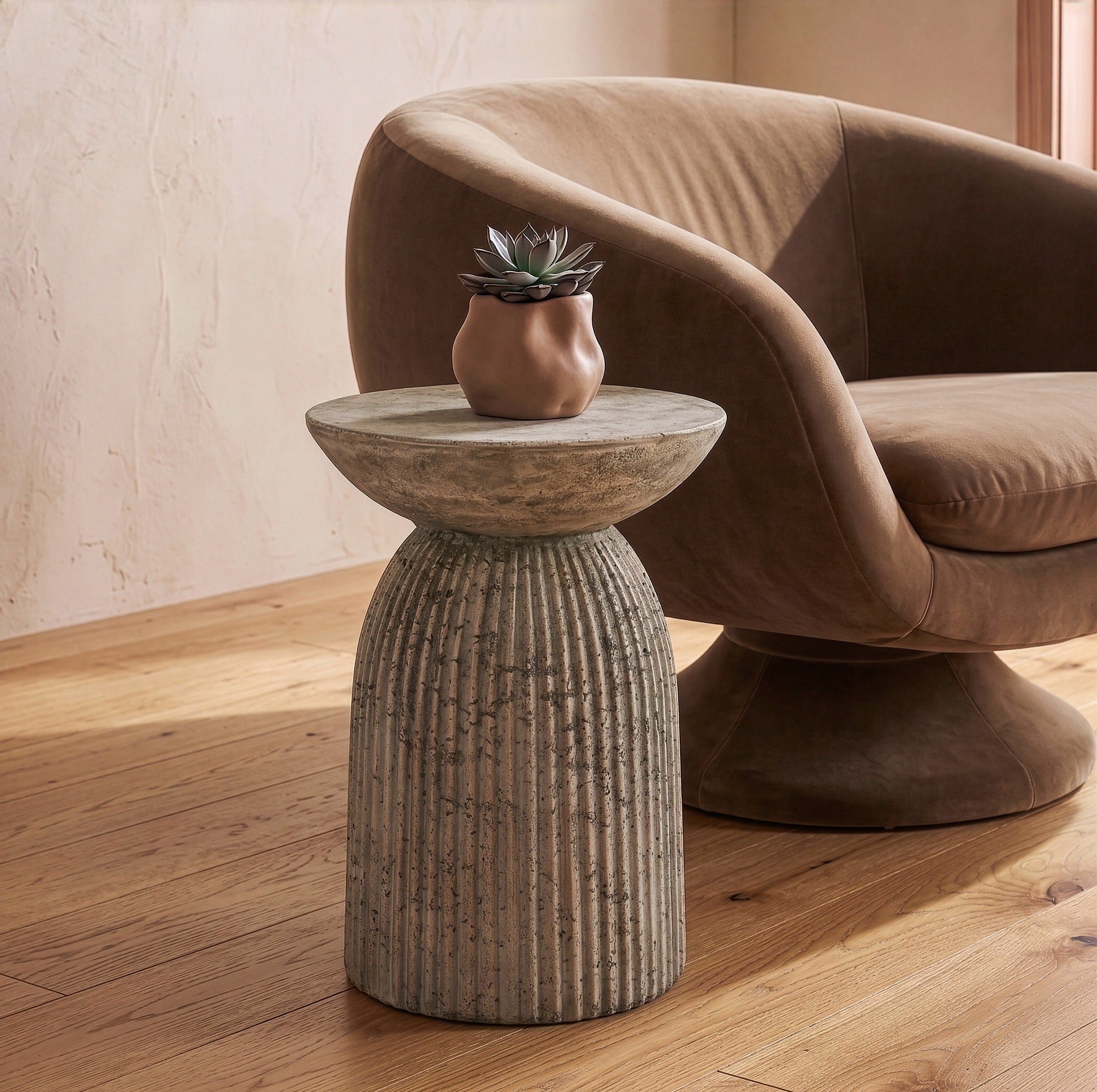 Katyal Modern Old Fiberform End Table