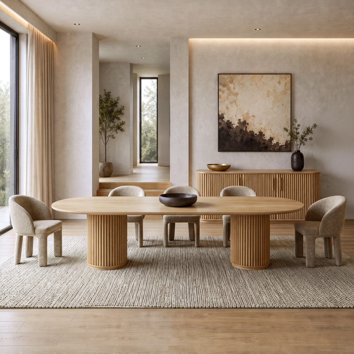 Kayce - Modern Oval Dining Table
