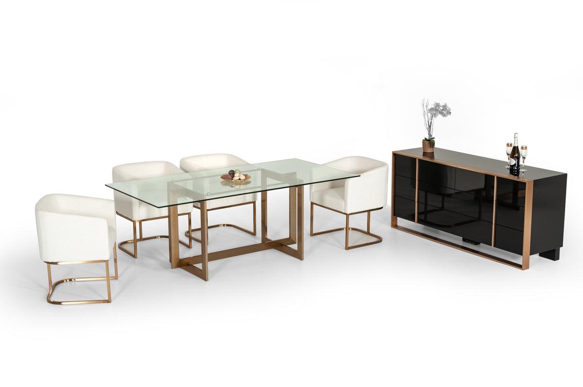 Keaton Modern Glass Dining Table