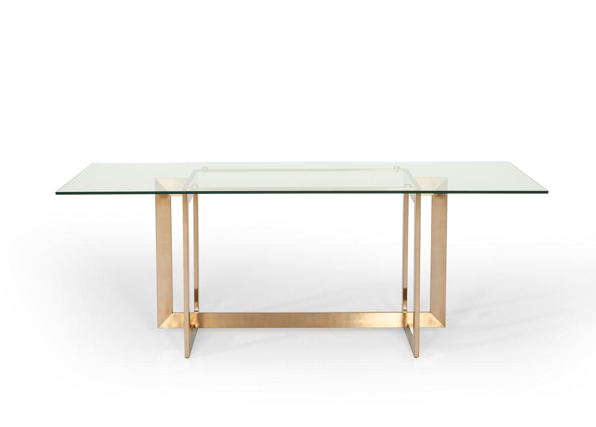 Keaton Modern Glass Dining Table