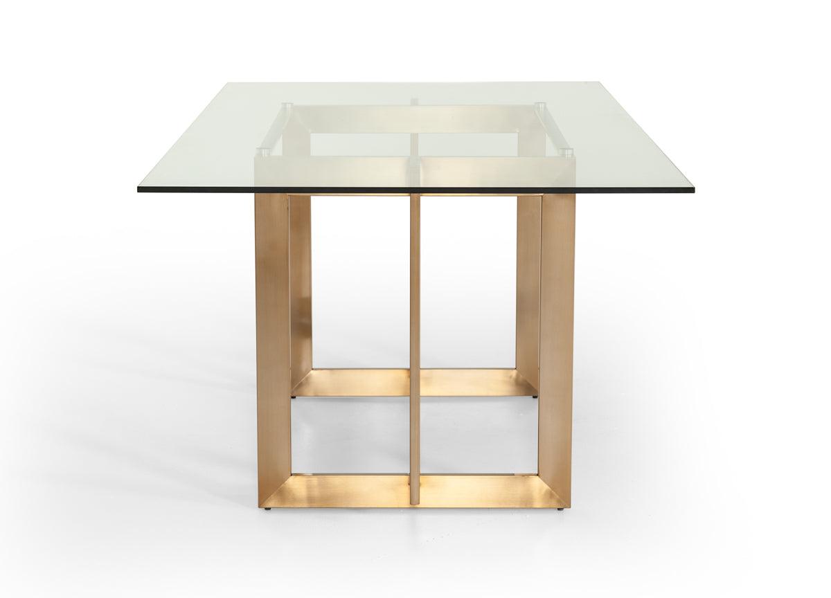 Keaton Modern Glass Dining Table