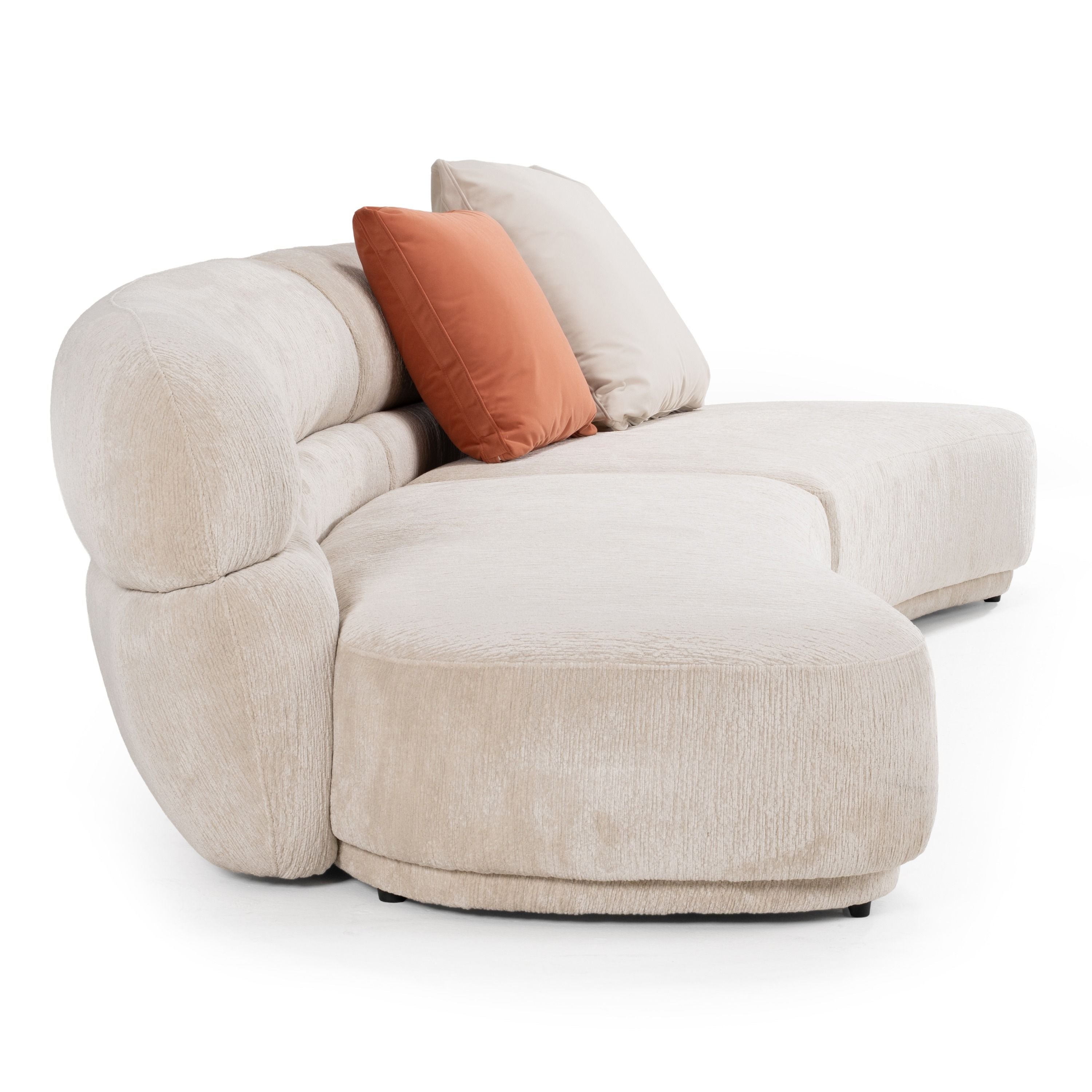 Knight Modern Fabric Curved Sectional Sofa