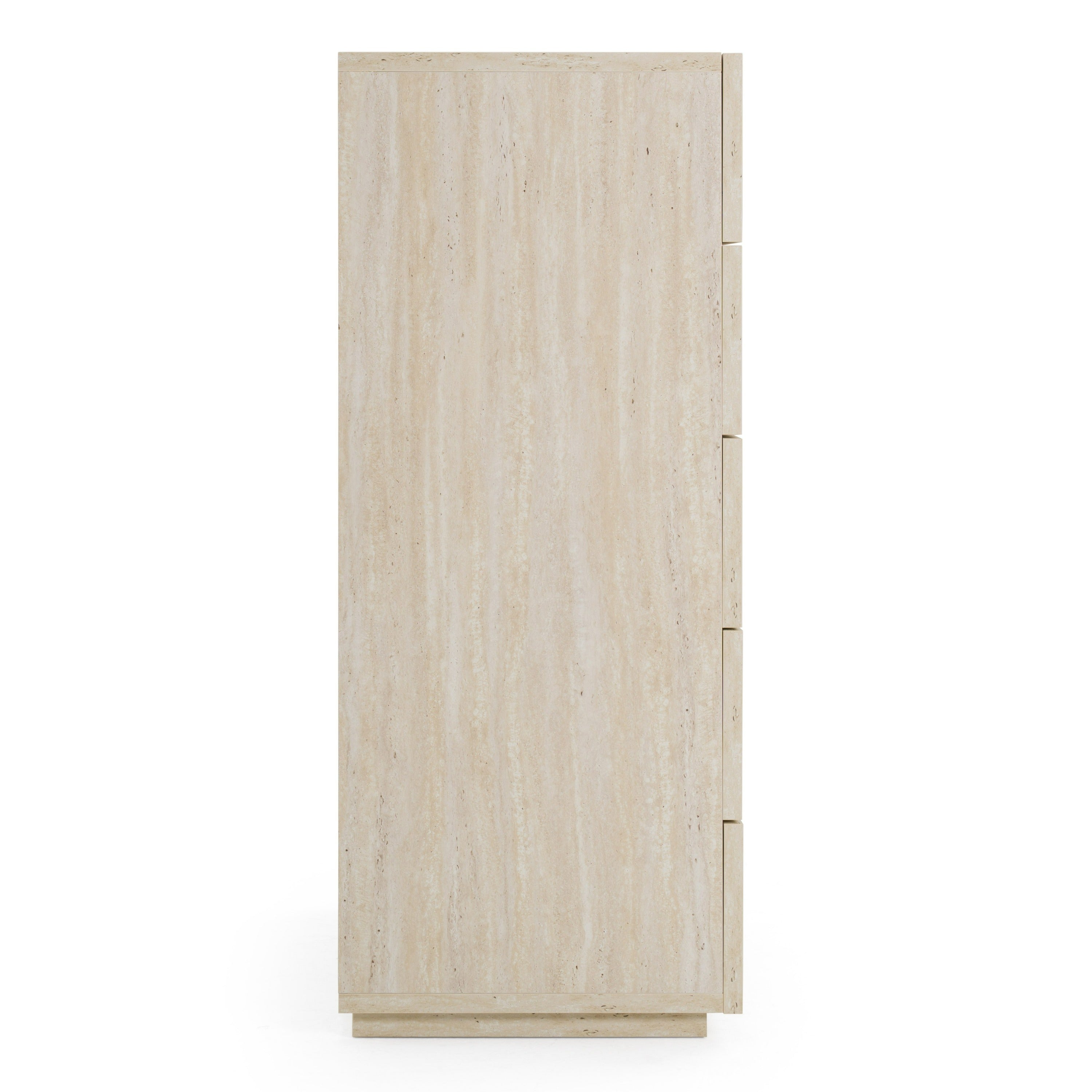 Lago Modern Faux Travertine Chest