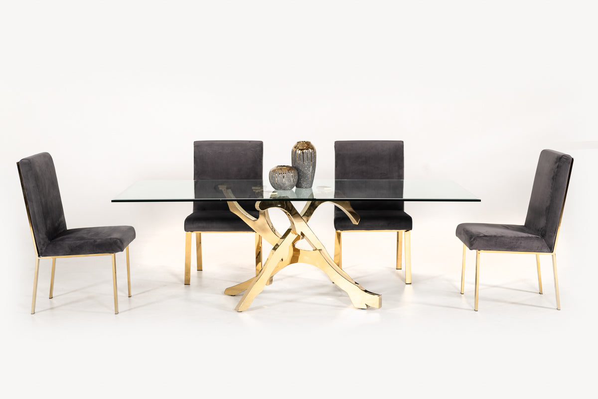 Legend Modern Glass Dining Table