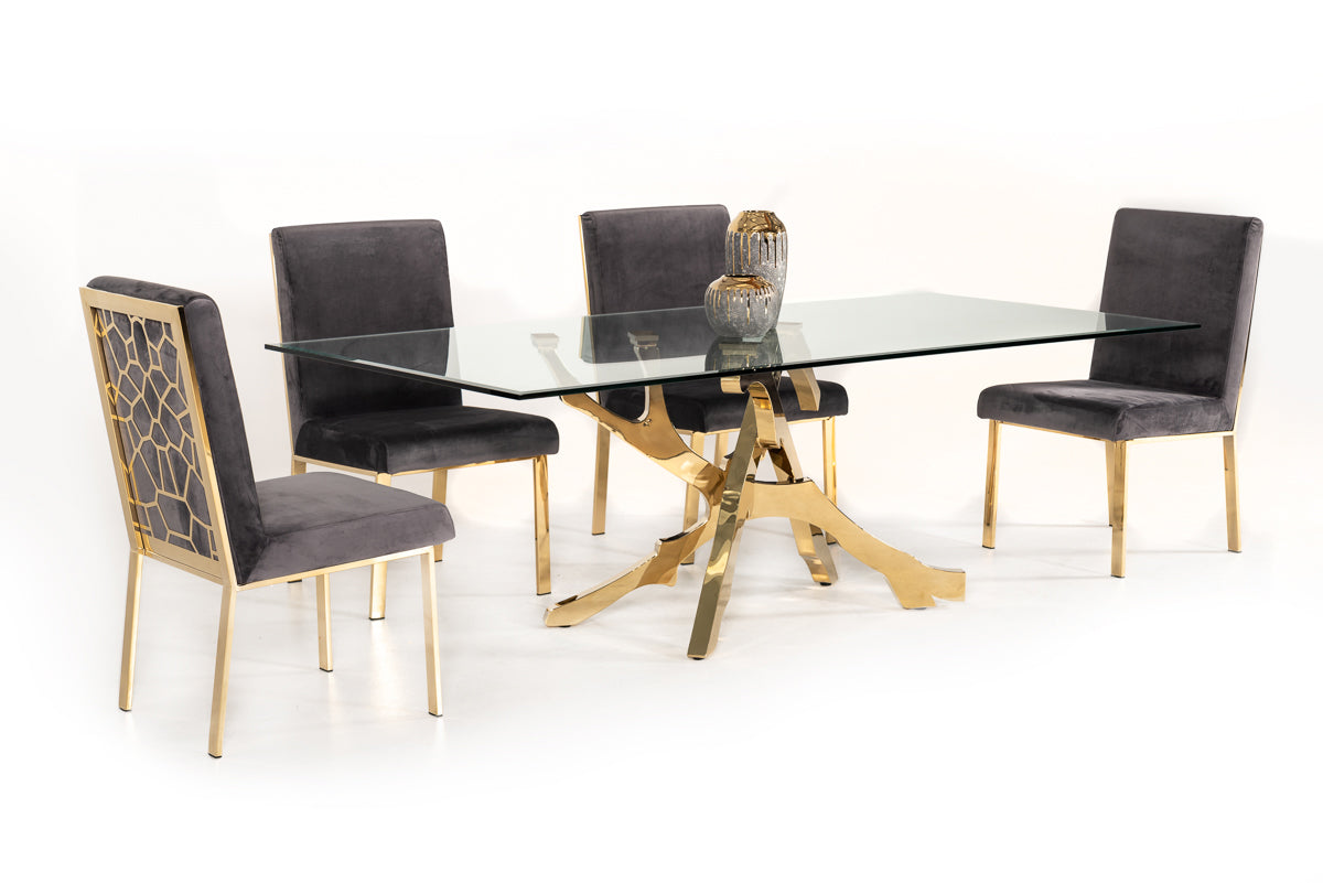 Legend Modern Glass Dining Table