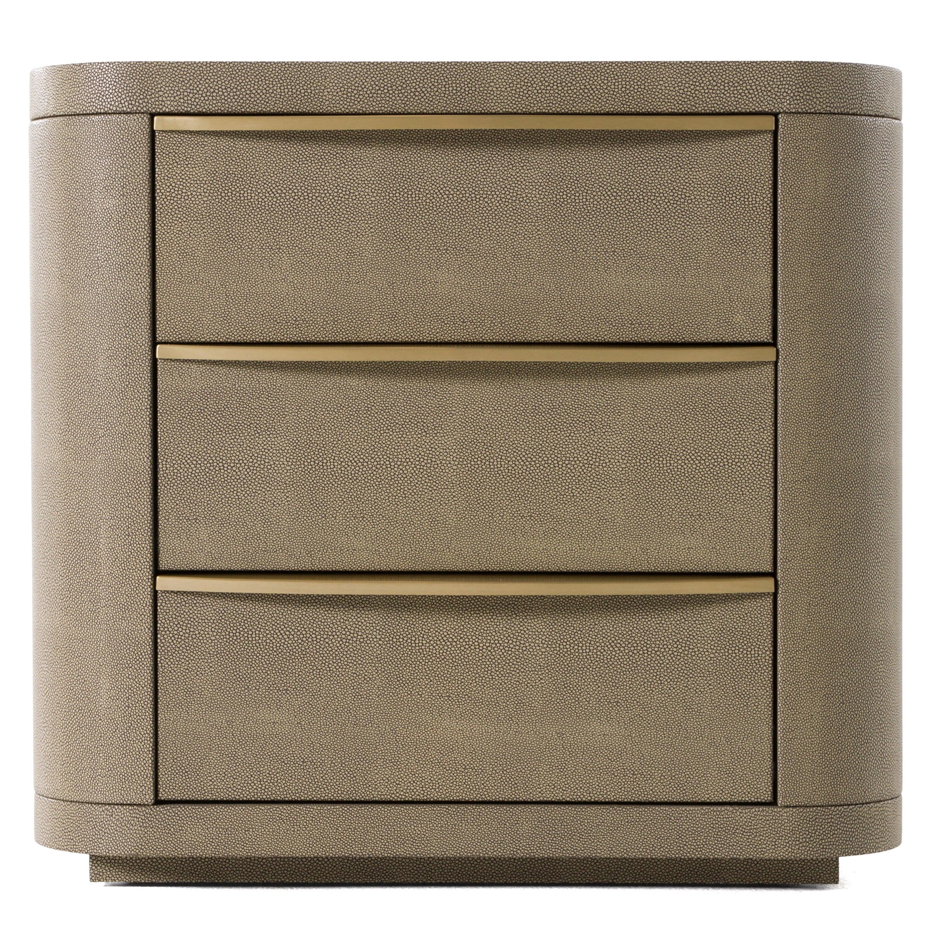 Lois Modern Shagreen Nightstand