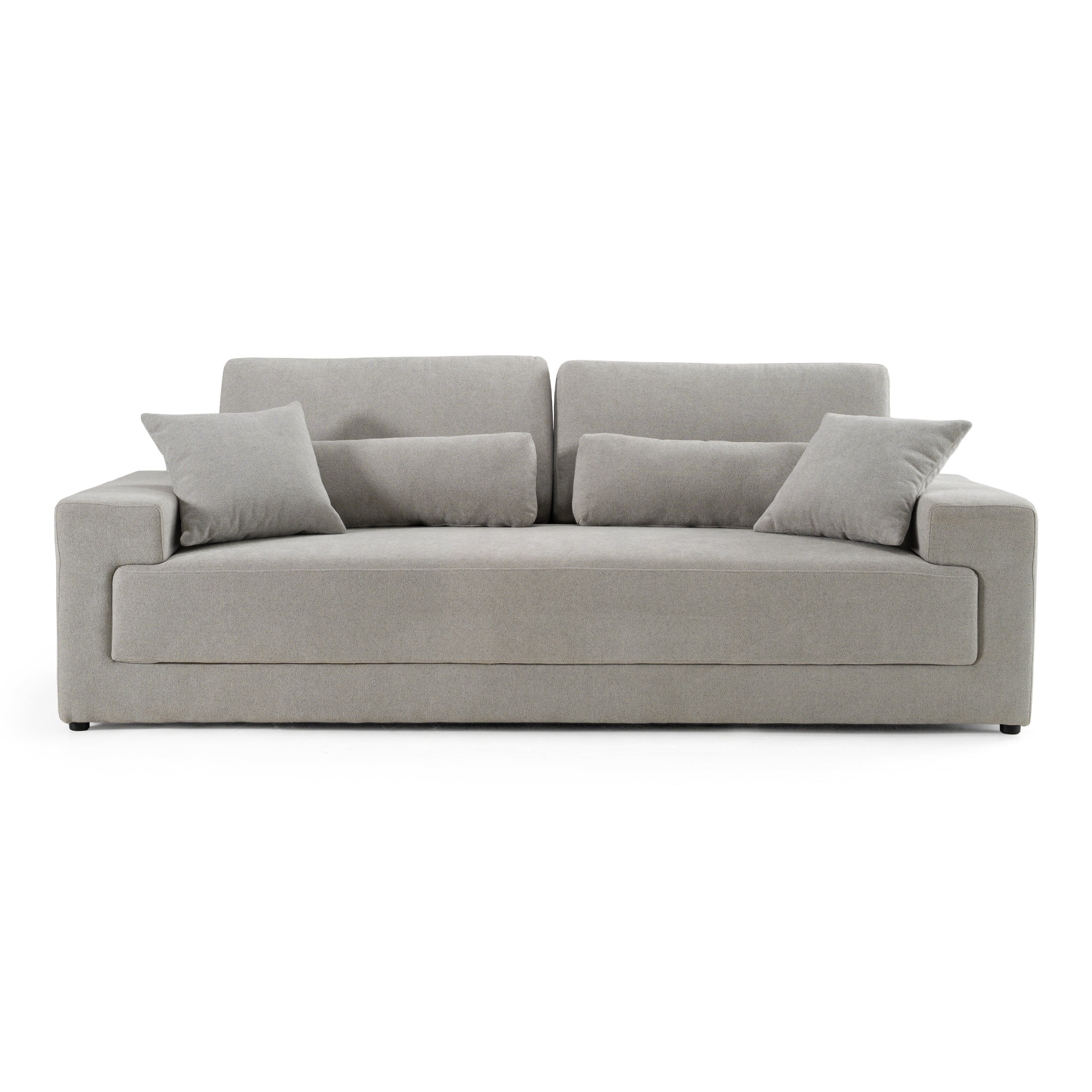 Loki Modern Fabric 3-Seat Sofa