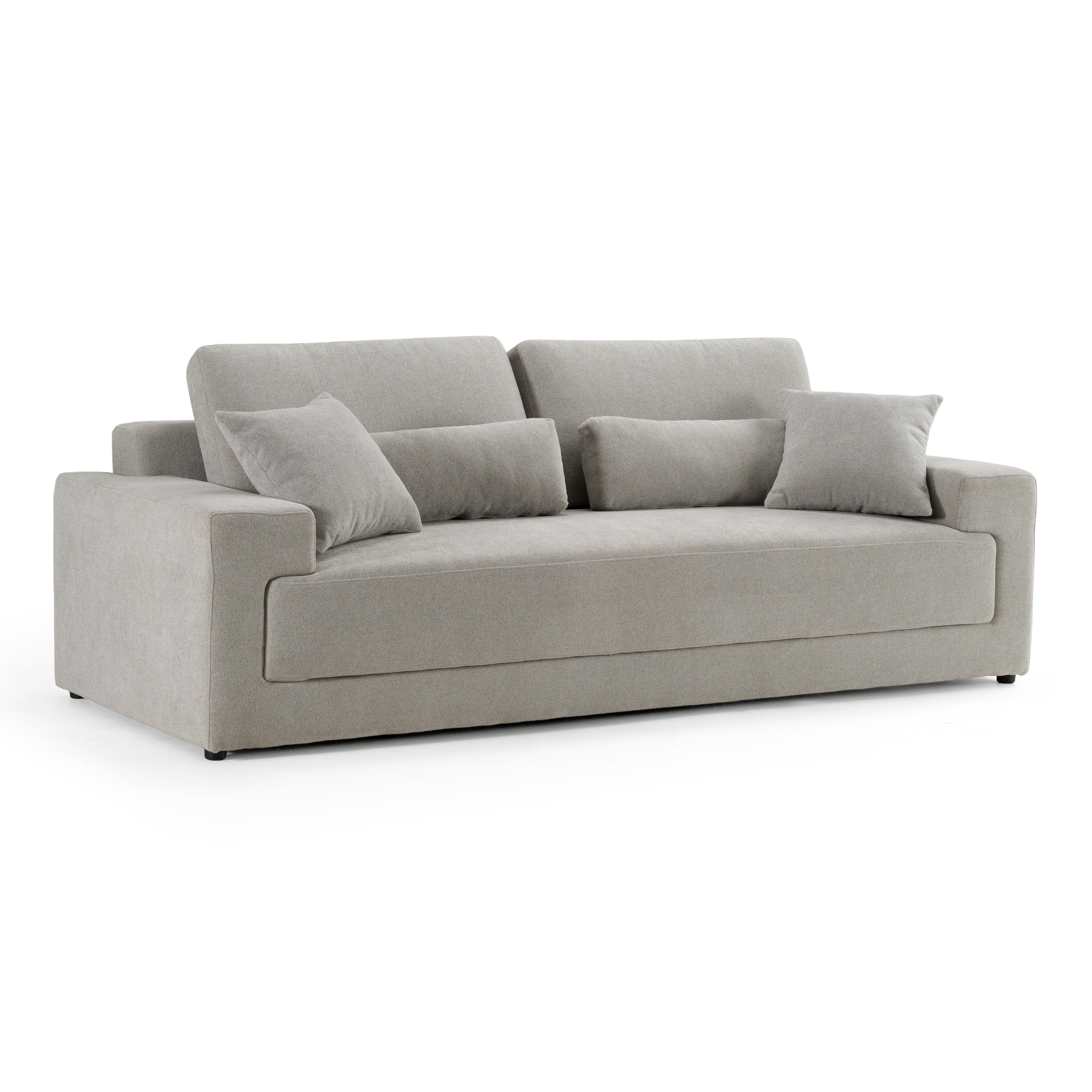 Loki Modern Fabric 3-Seat Sofa