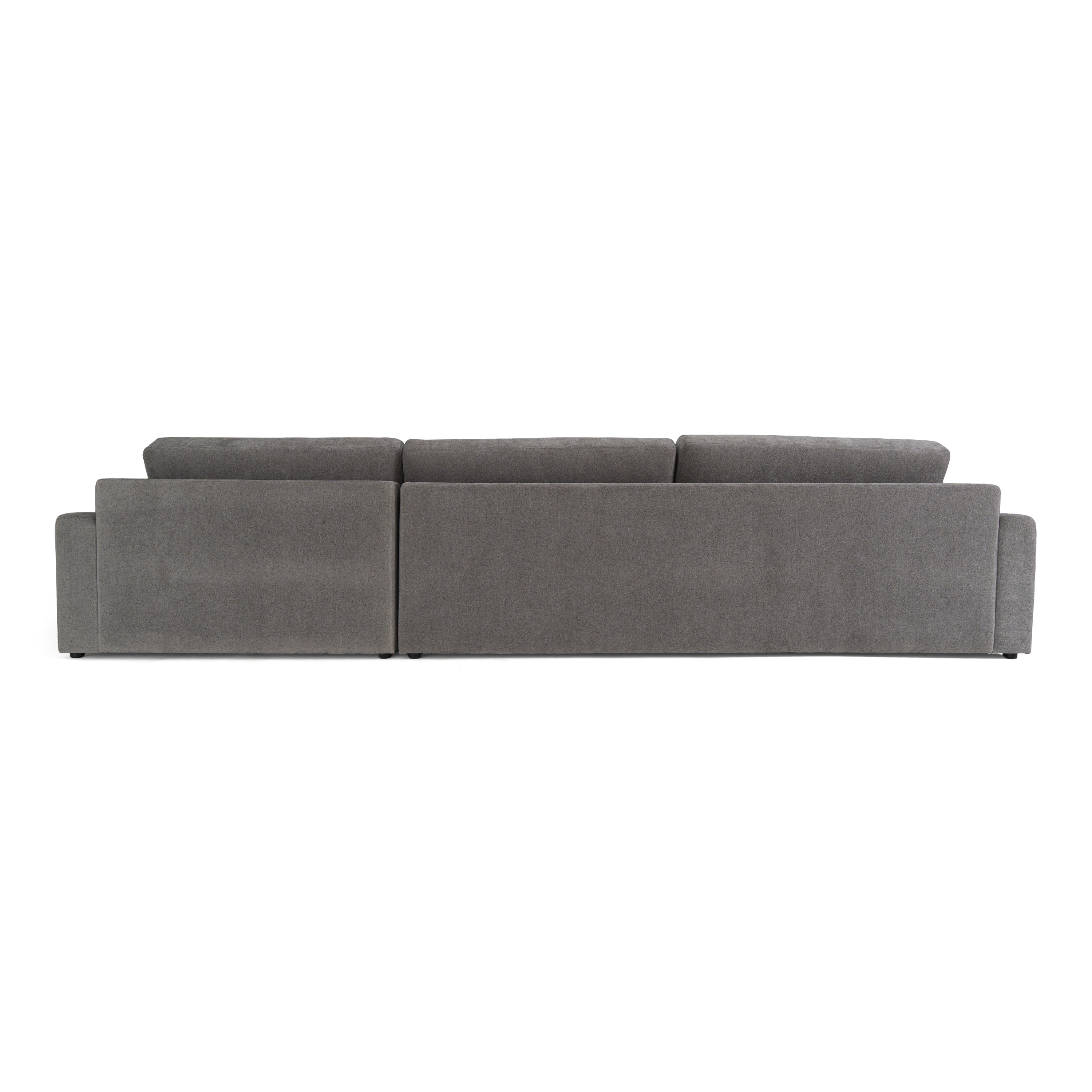 Loki Modern Fabric Right Facing Sectional Sofa
