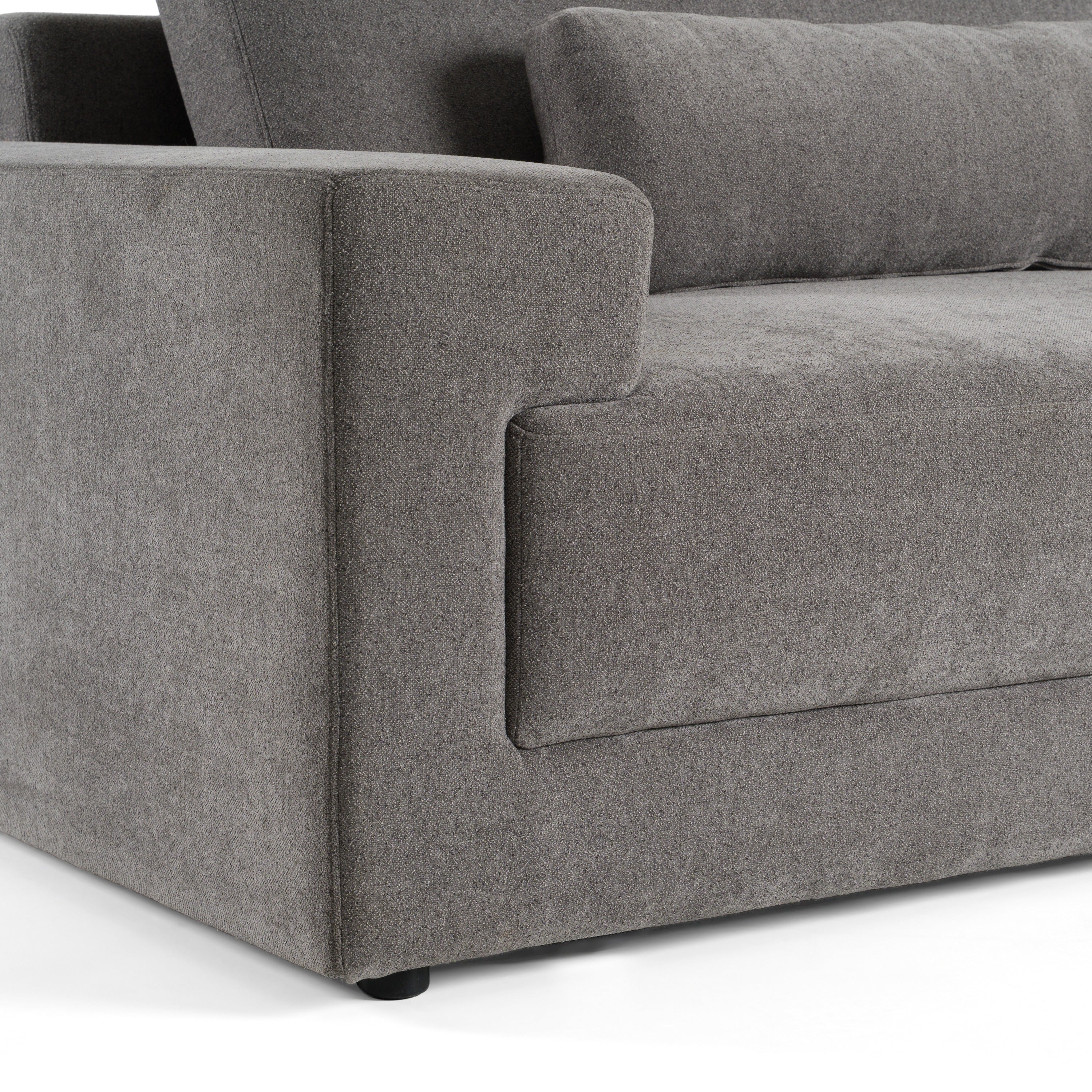 Loki Modern Fabric Right Facing Sectional Sofa