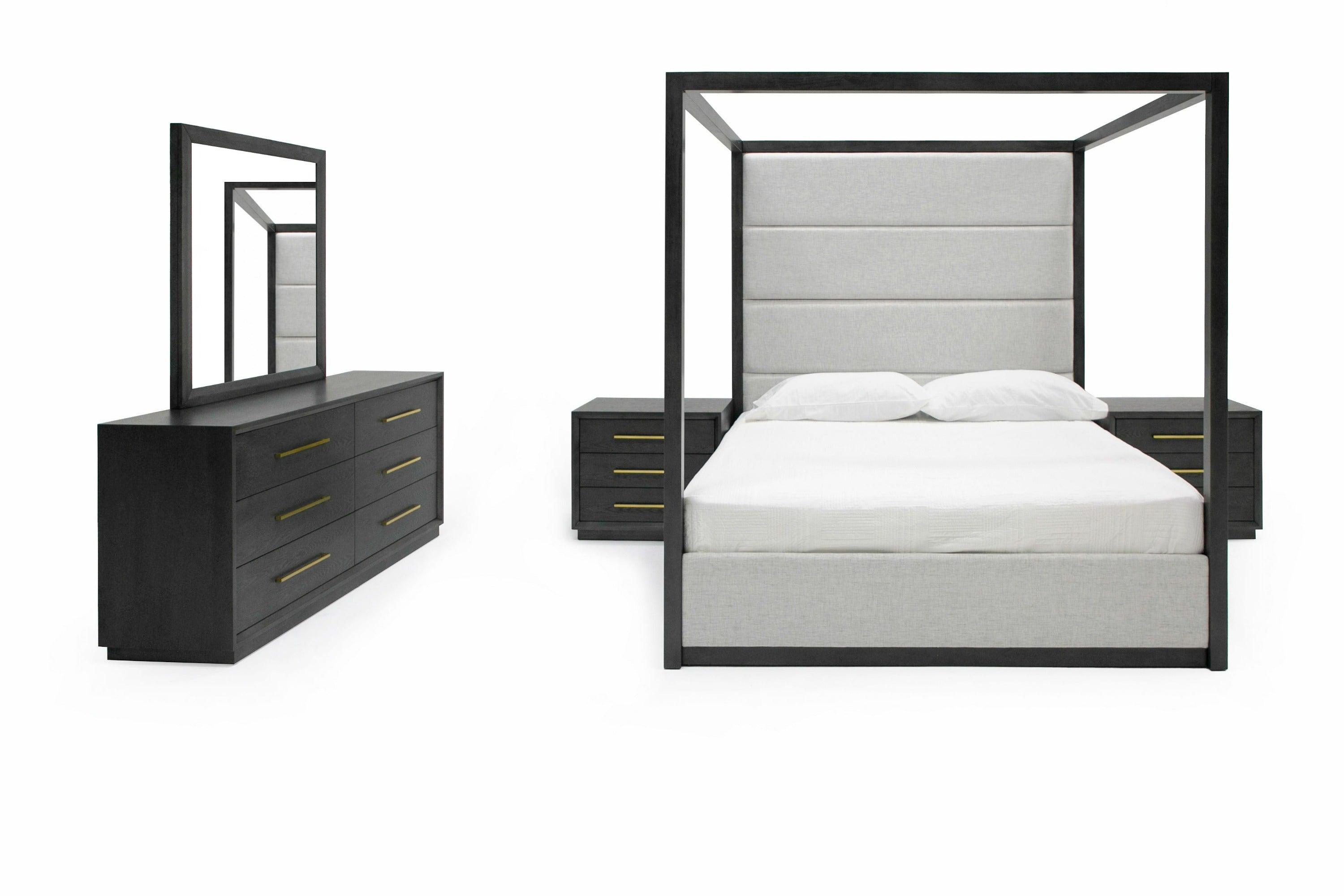 Manhattan- Contemporary Canopy Bedroom Set