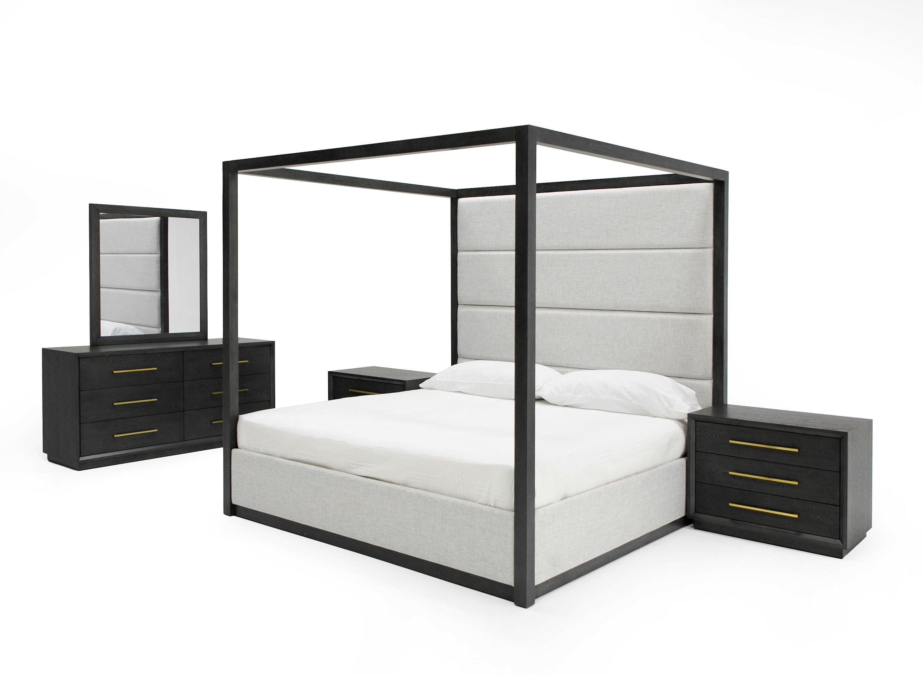 Manhattan- Contemporary Canopy Bedroom Set