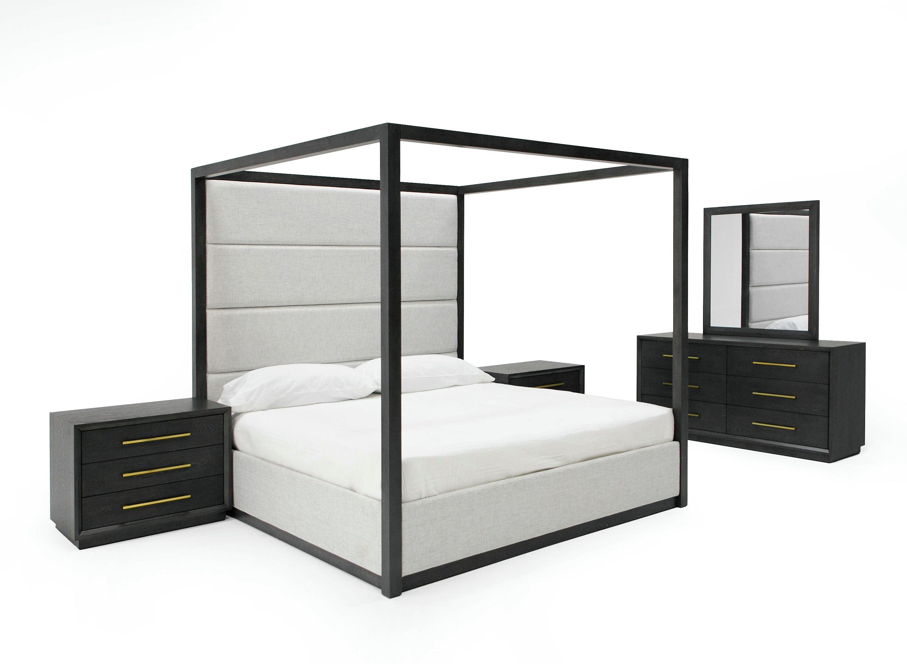 Manhattan- Contemporary Canopy Bedroom Set
