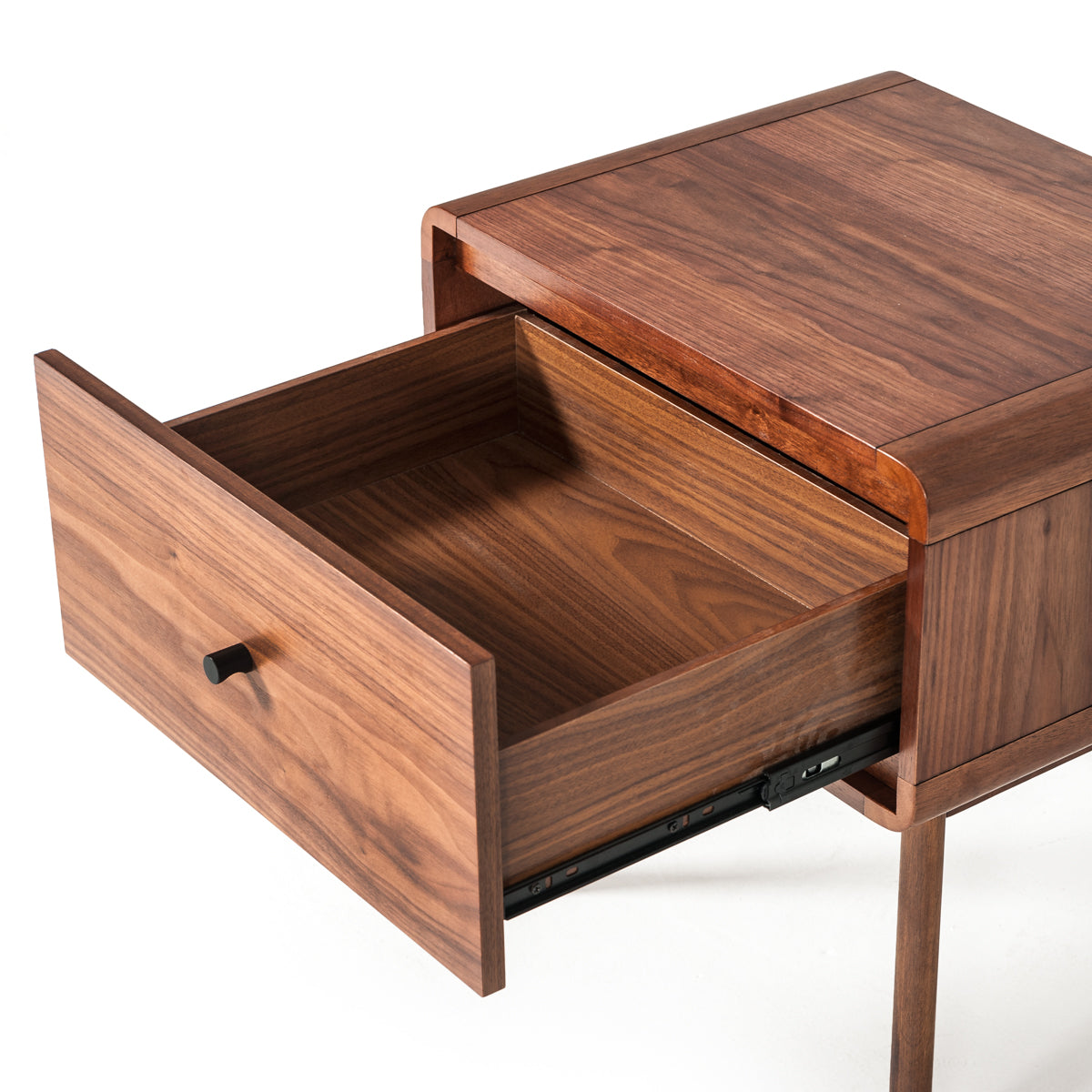 Carmen and Marshall Mid-Century Modern Bed and Nightstands Set