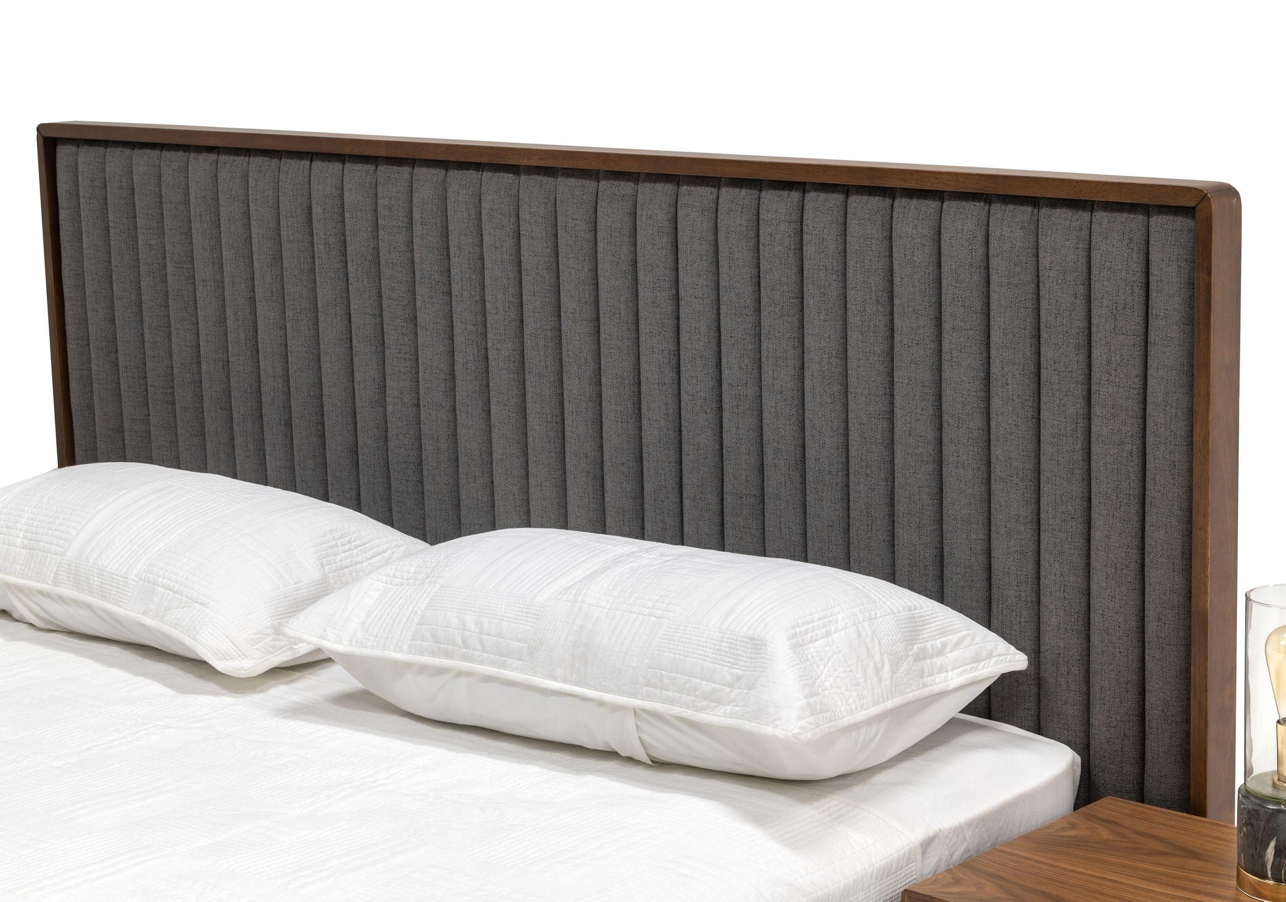 Metcalf Mid-Century Bed w/ Two Nightstands