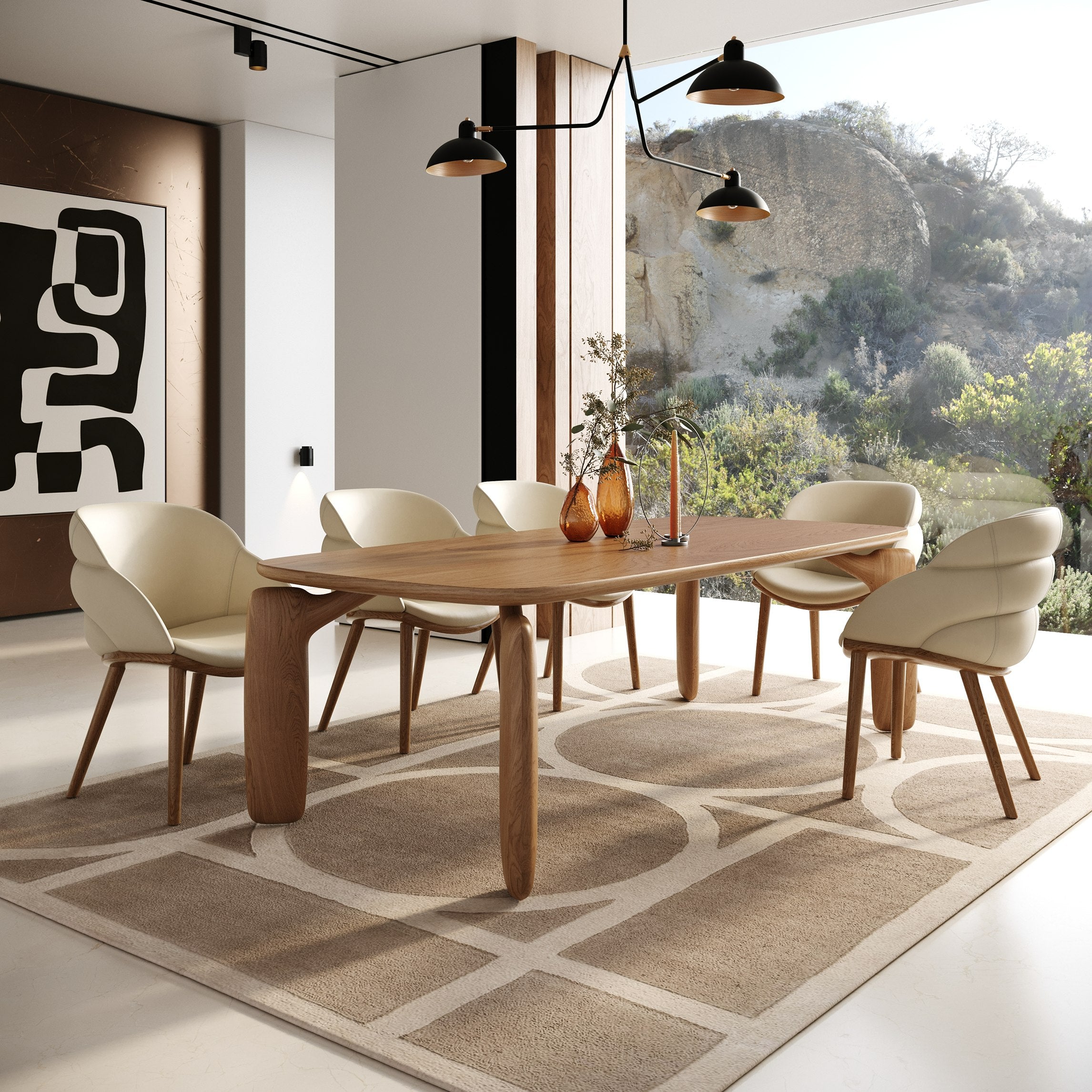 Michael Mid-Century Modern Dining Table