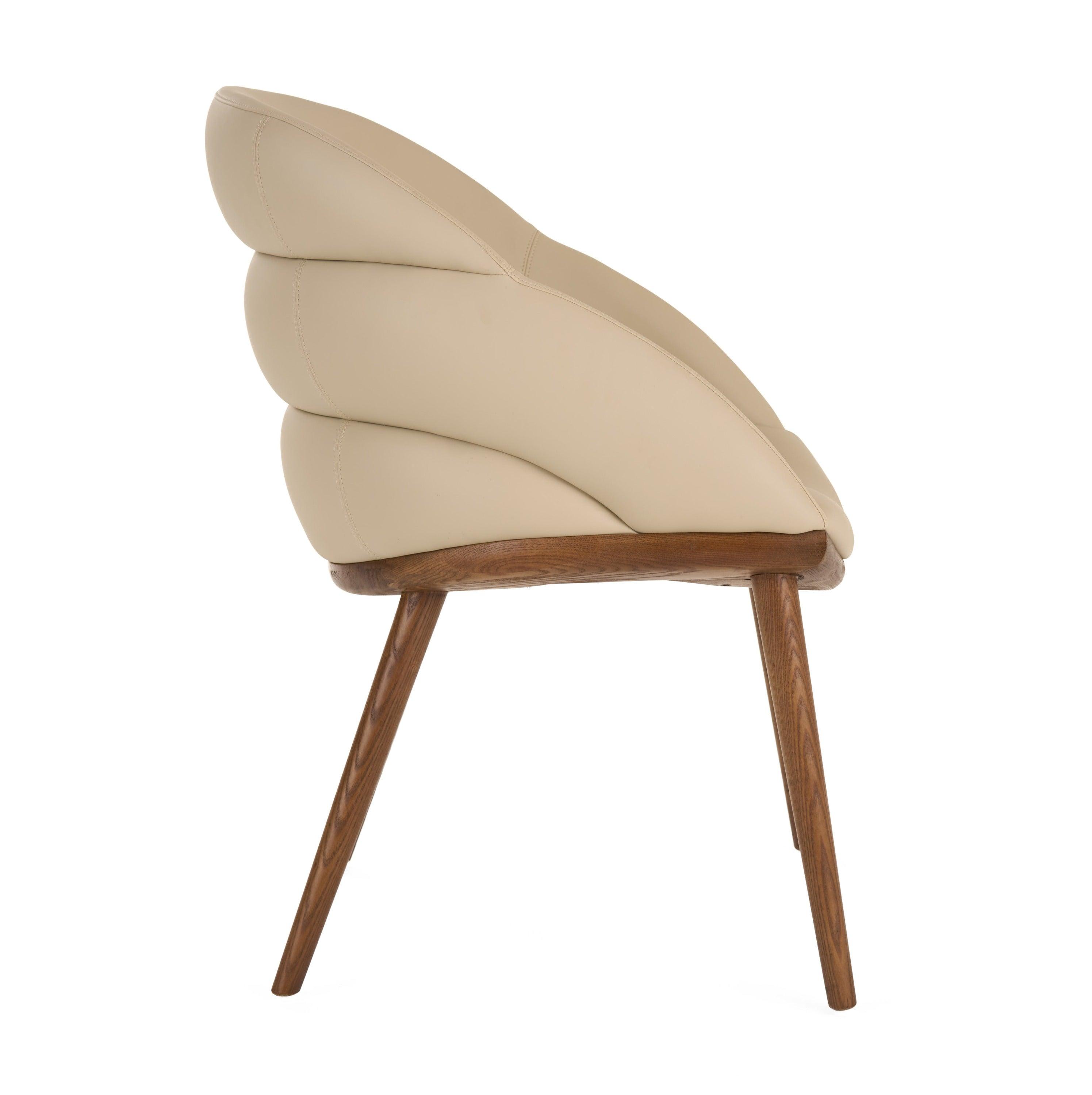 Modrest Michael MidCentury Modern Vegan Leather Dining Chair
