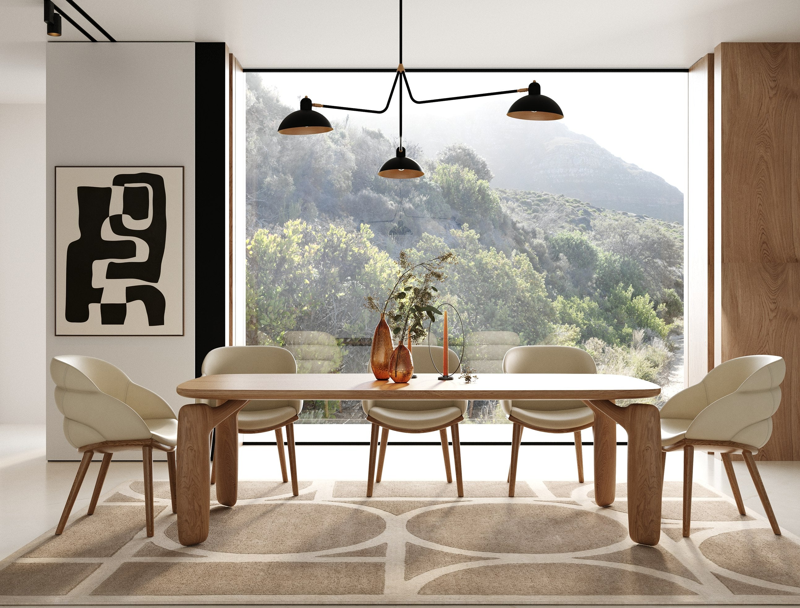 Michael Mid-Century Modern Dining Table
