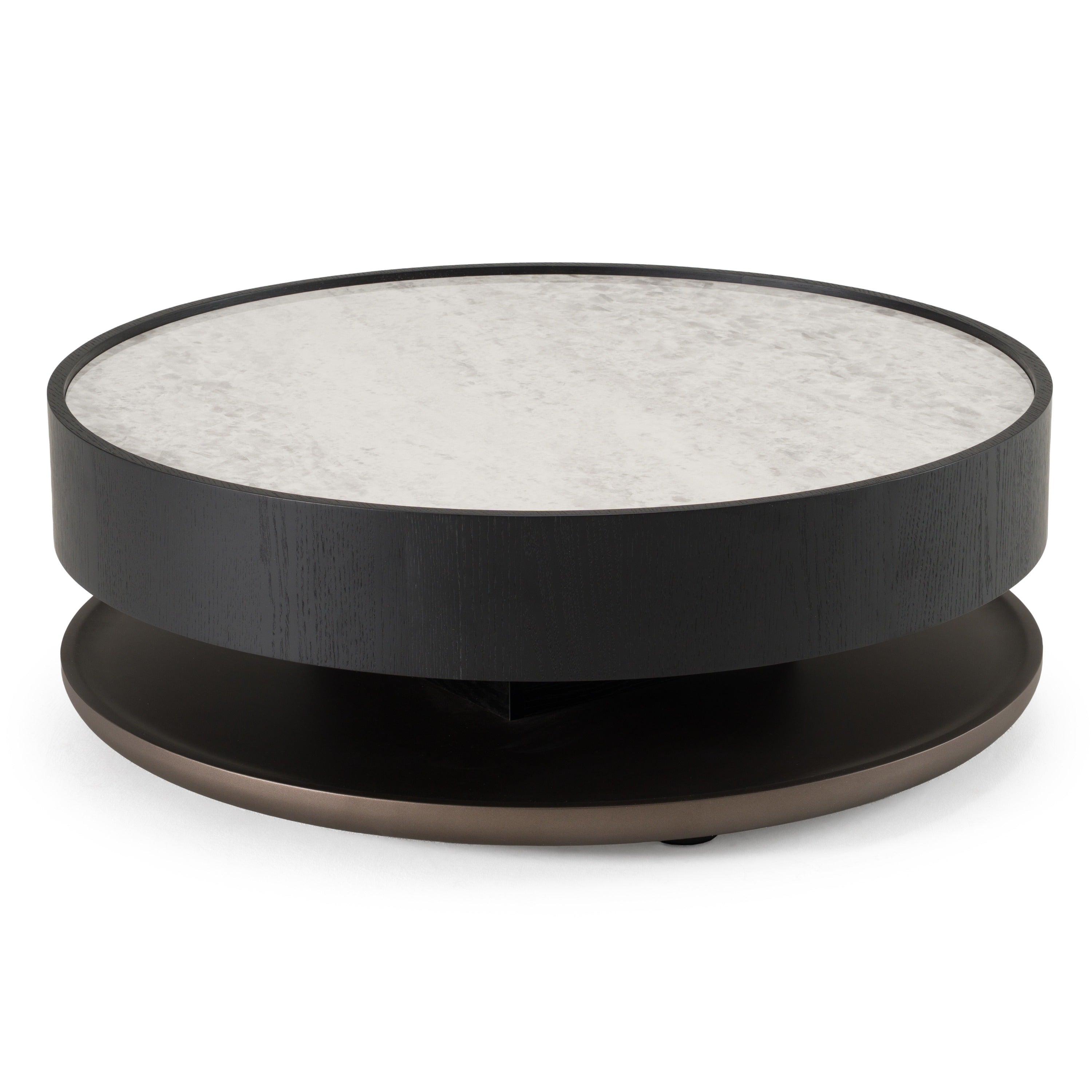 Miranda Modern Ceramic and Round Coffee Table