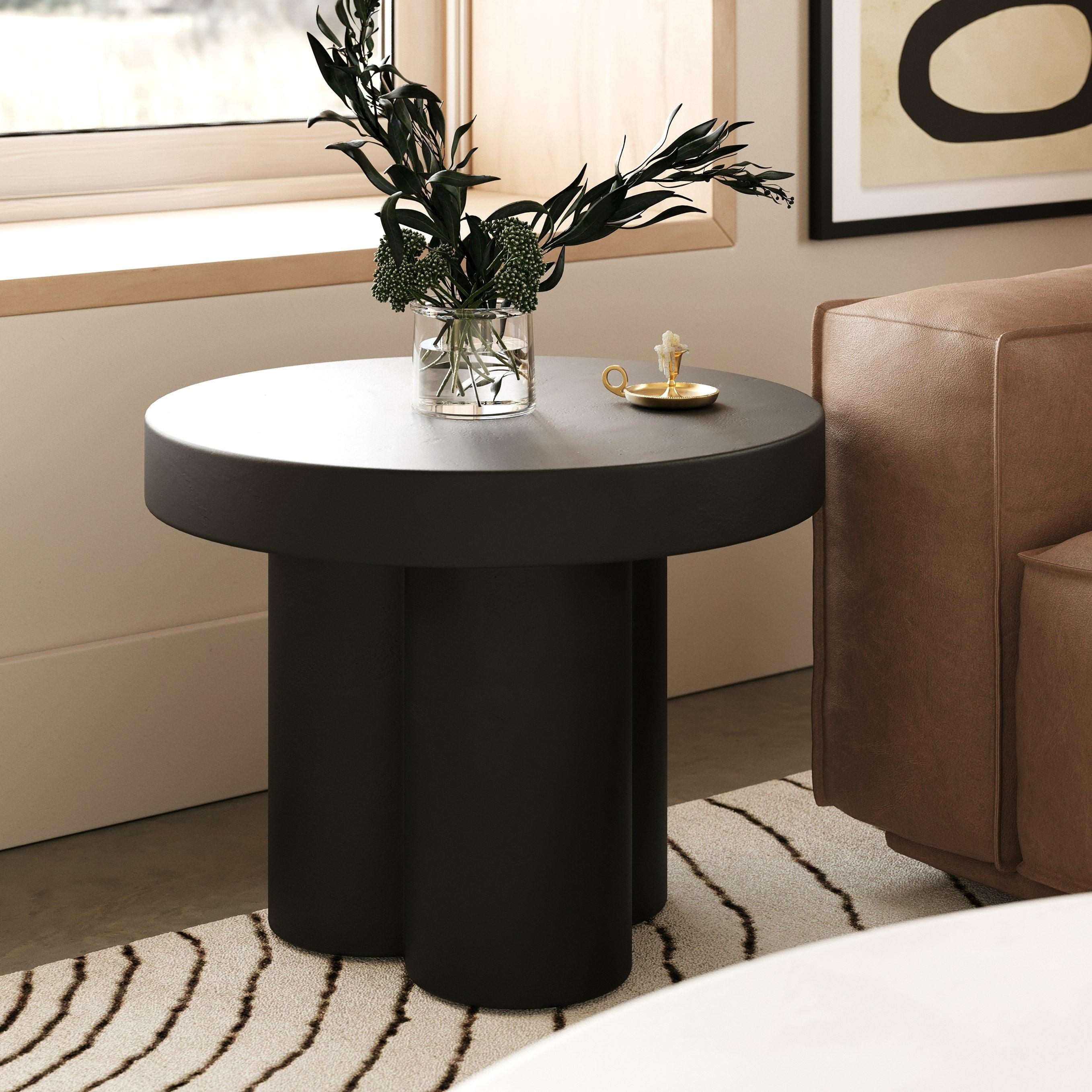 Bruni Modern Concrete End Table