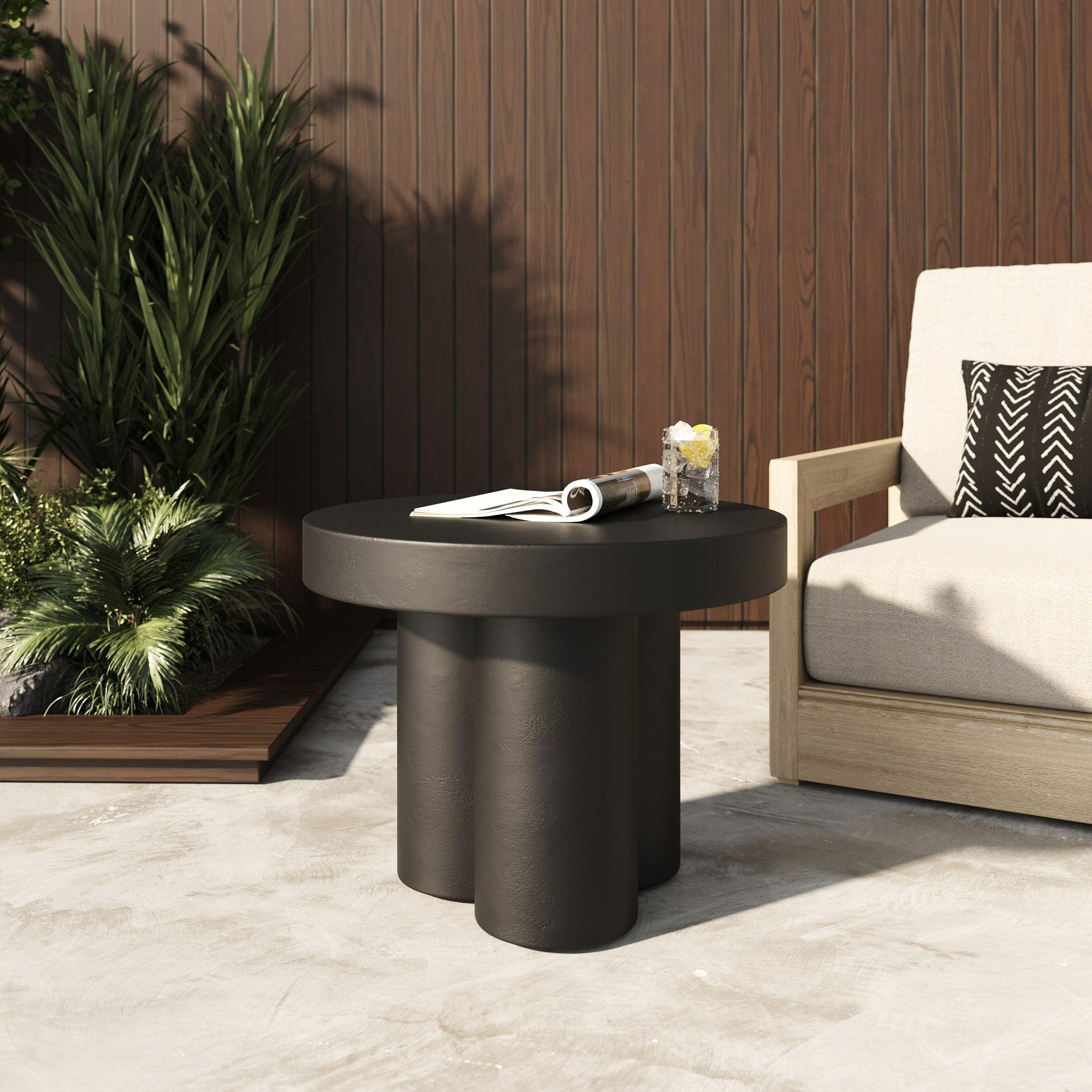 Bruni Modern Concrete End Table