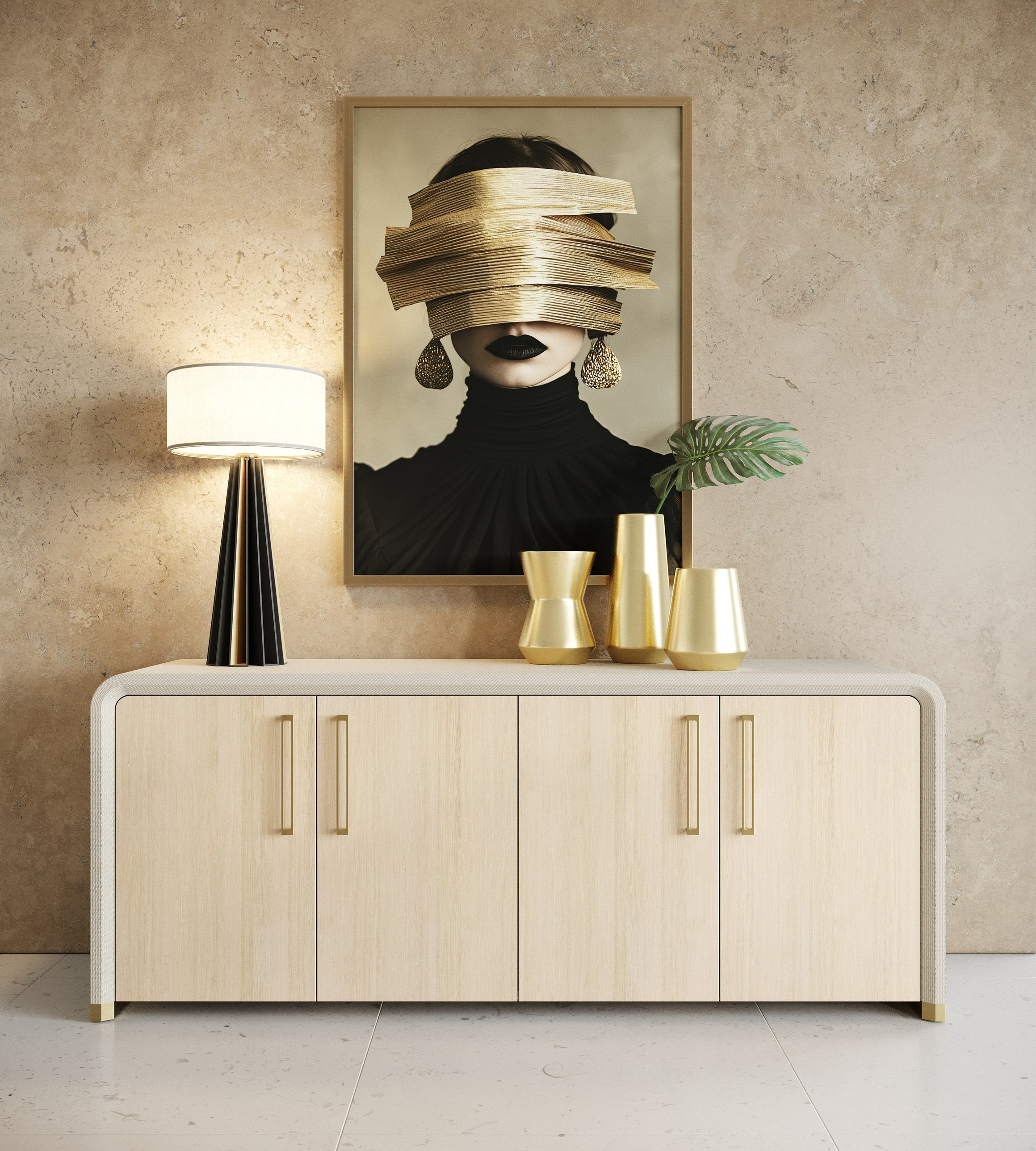 Florence Modern Leatherette Buffet