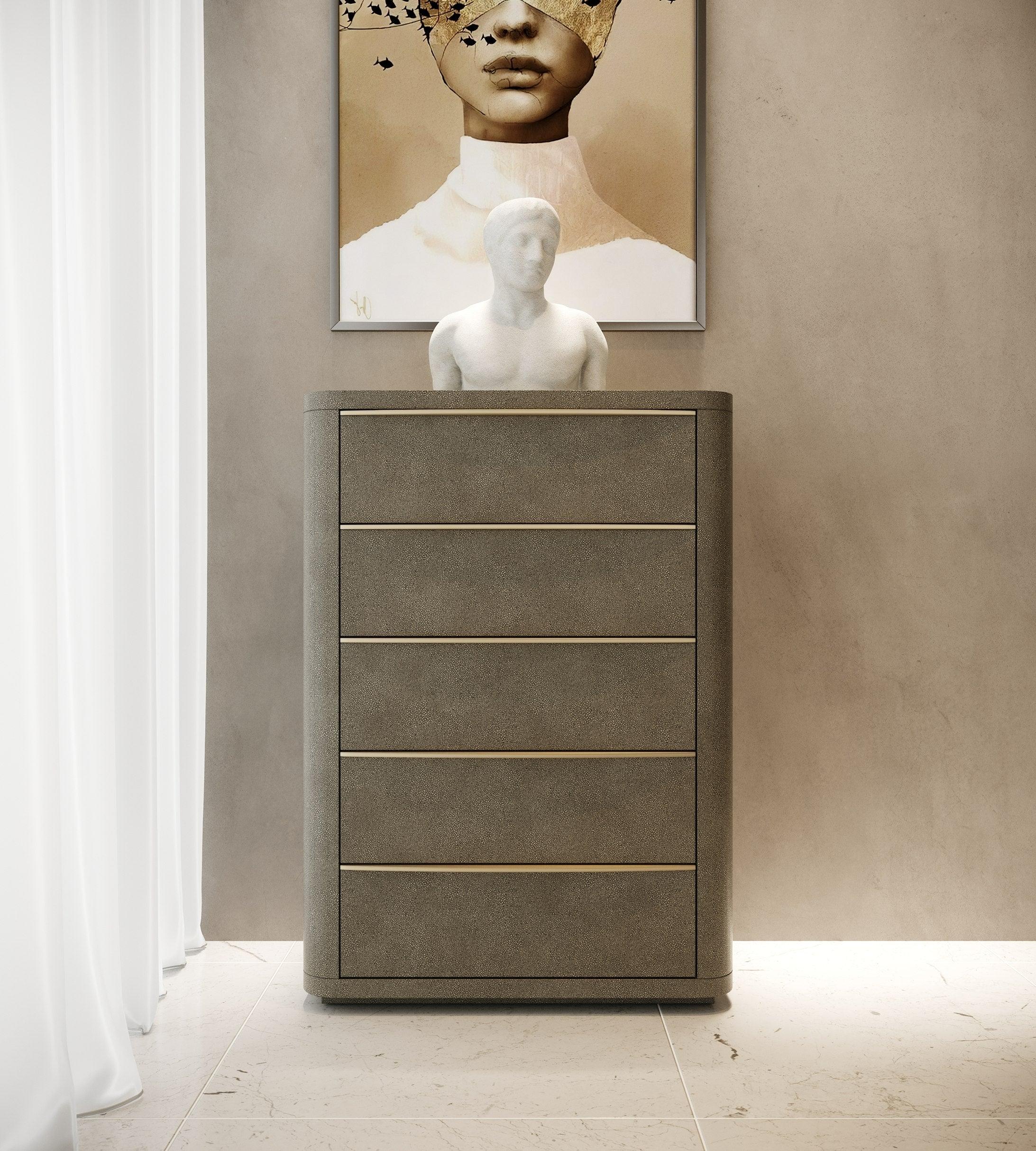Lois Modern Shagreen Chest