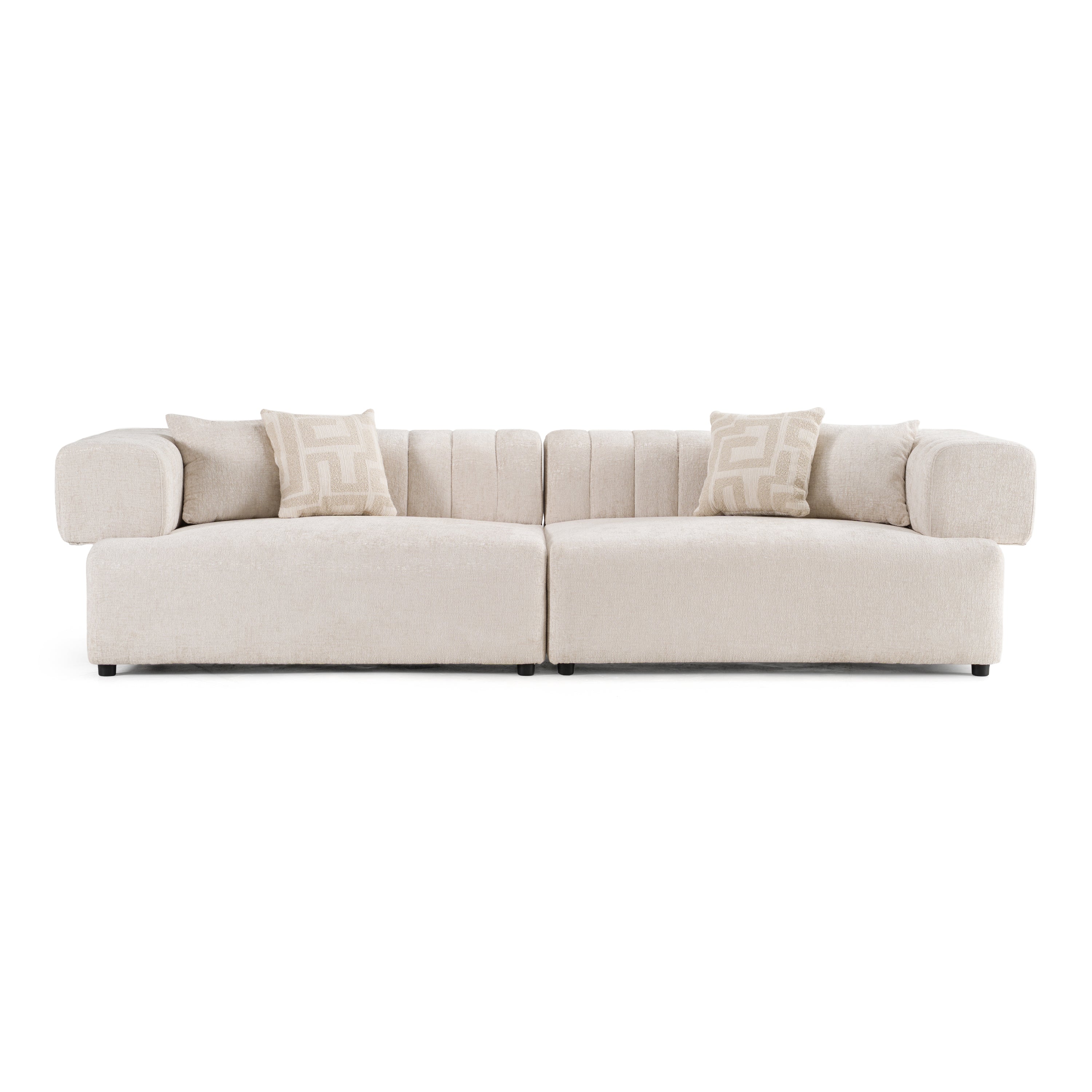 Moreno Modern Fabric 4-Seater Sofa