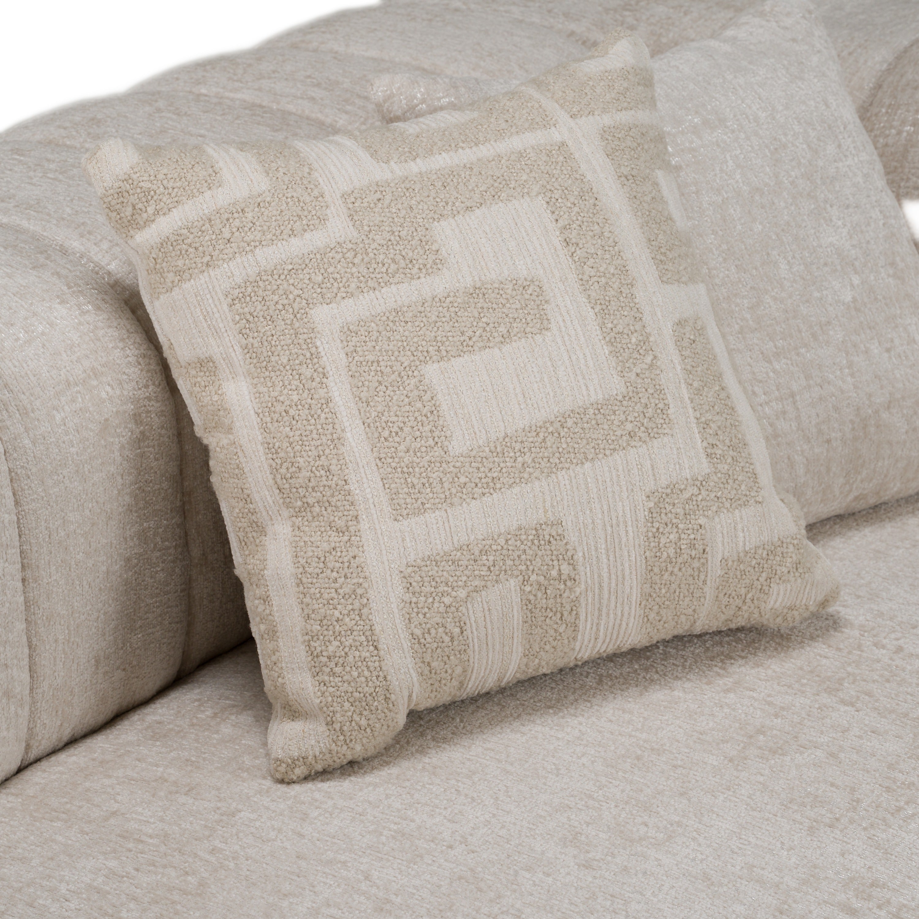 Moreno Modern Fabric 4-Seater Sofa