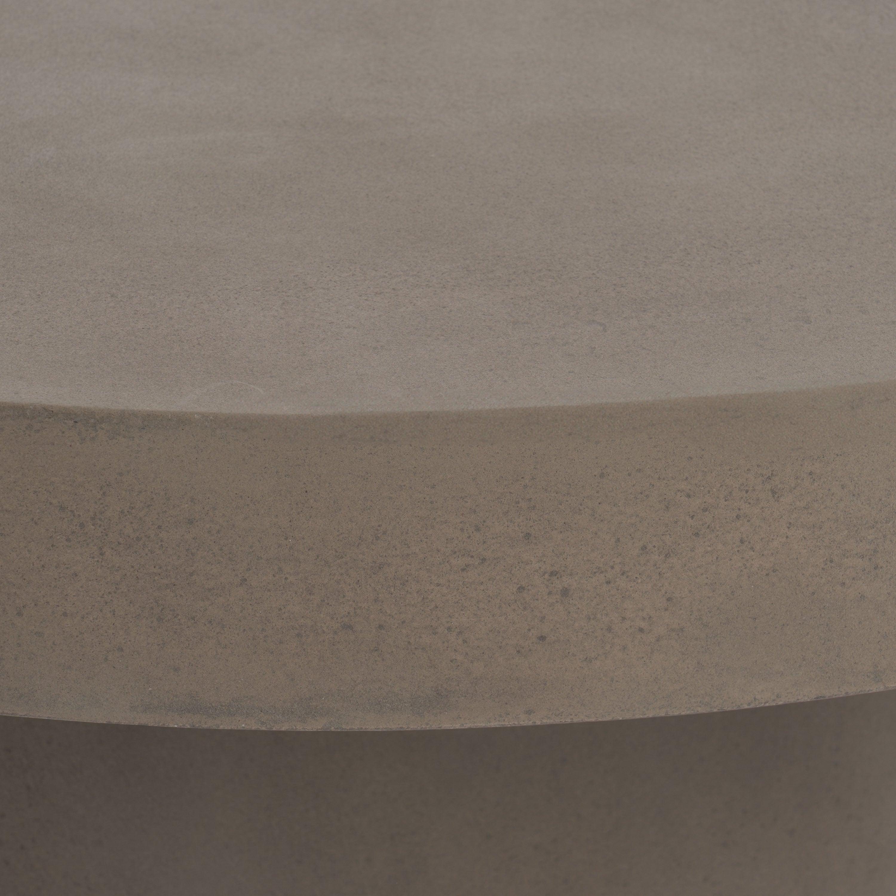 Morley Modern Round Concrete Coffee Table