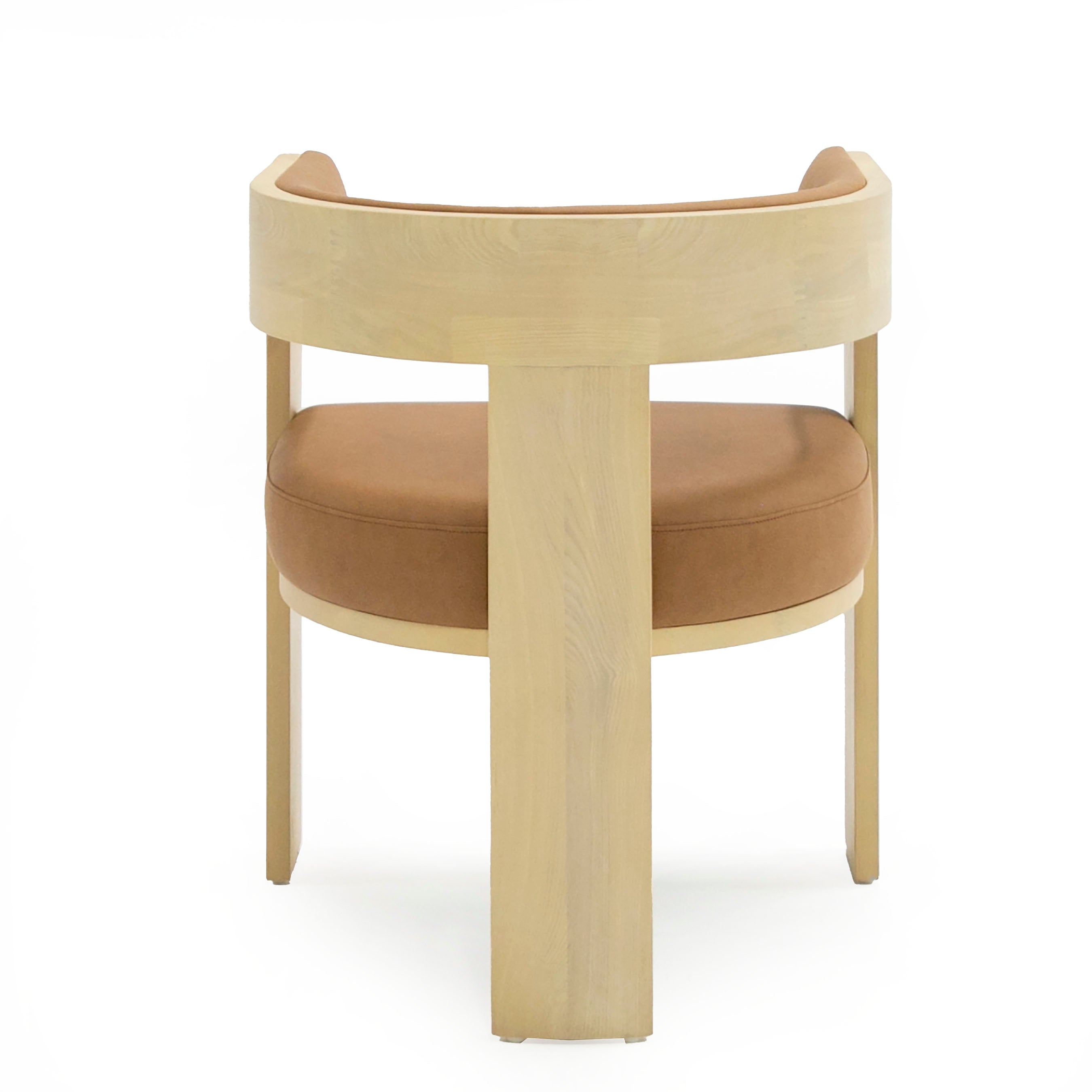 Nova Domus Osaka - Modern Natural Ash + Rust Fabric Dining Chair-Dining Chair-VIG-Wall2Wall Furnishings