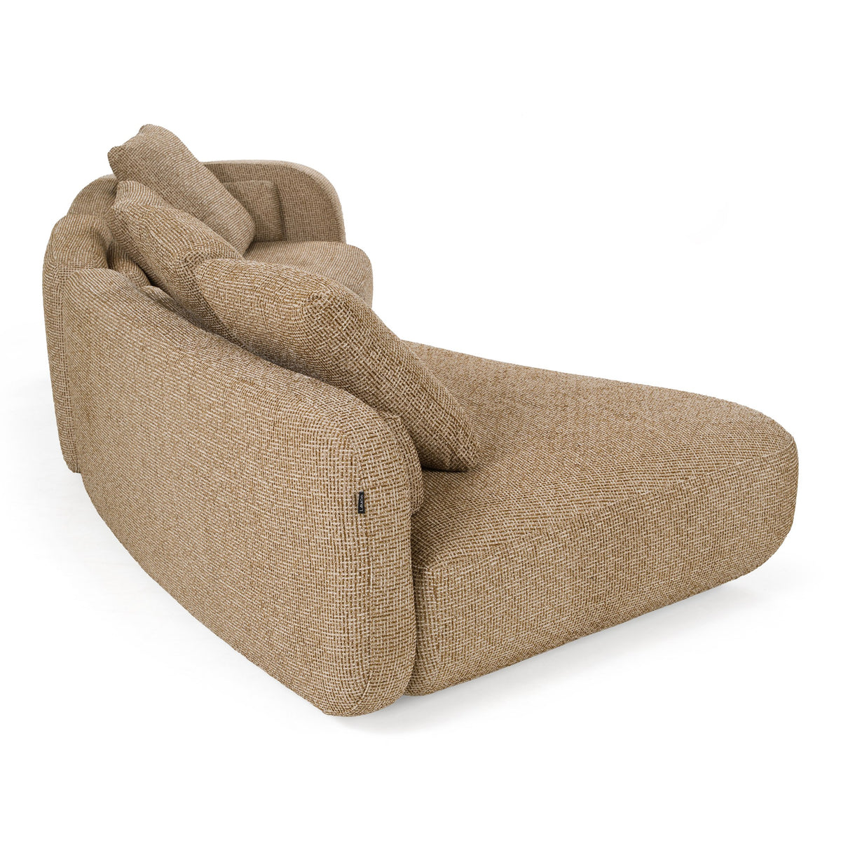 Percy - Contemporary Fabric Left Facing Chaise Sectional Sofa
