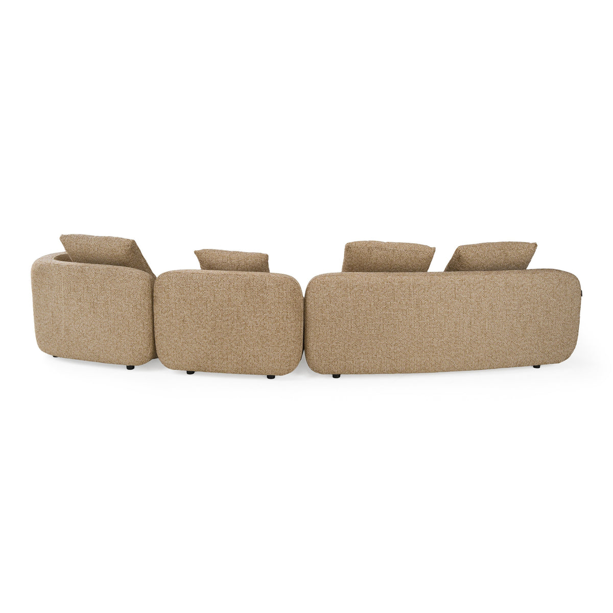 Percy - Contemporary Fabric Left Facing Chaise Sectional Sofa