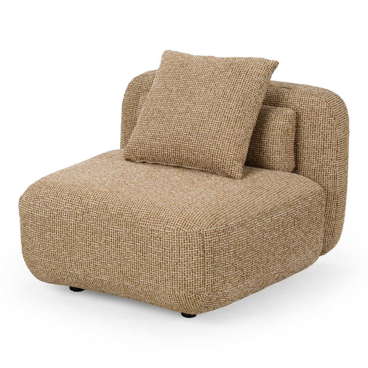 Percy - Contemporary Fabric Left Facing Chaise Sectional Sofa