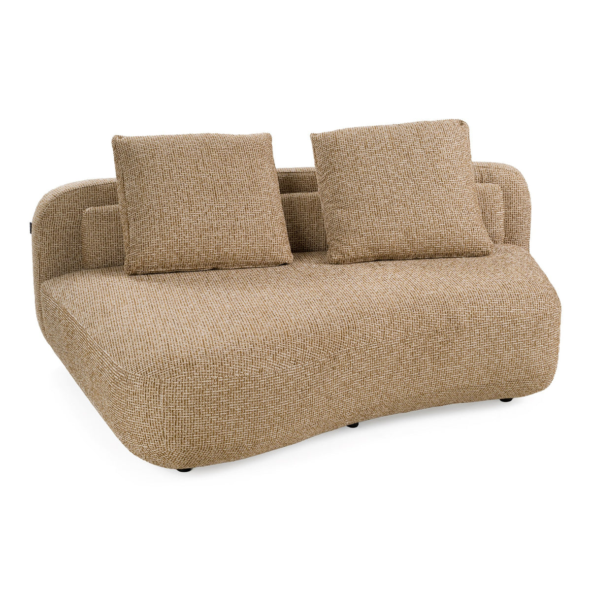 Percy - Contemporary Fabric Left Facing Chaise Sectional Sofa